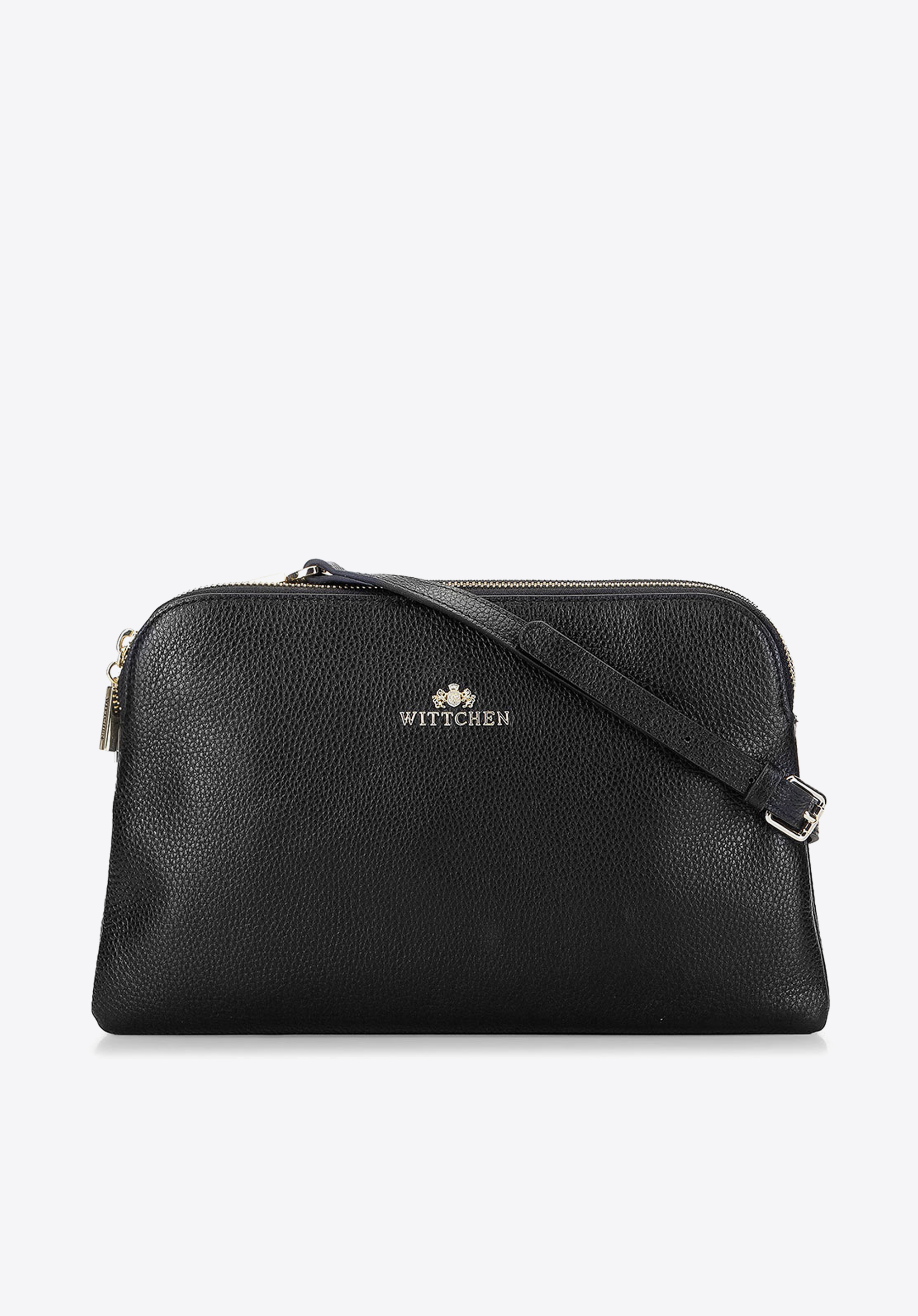 Damska listonoszka ze skóry trapezowa mała