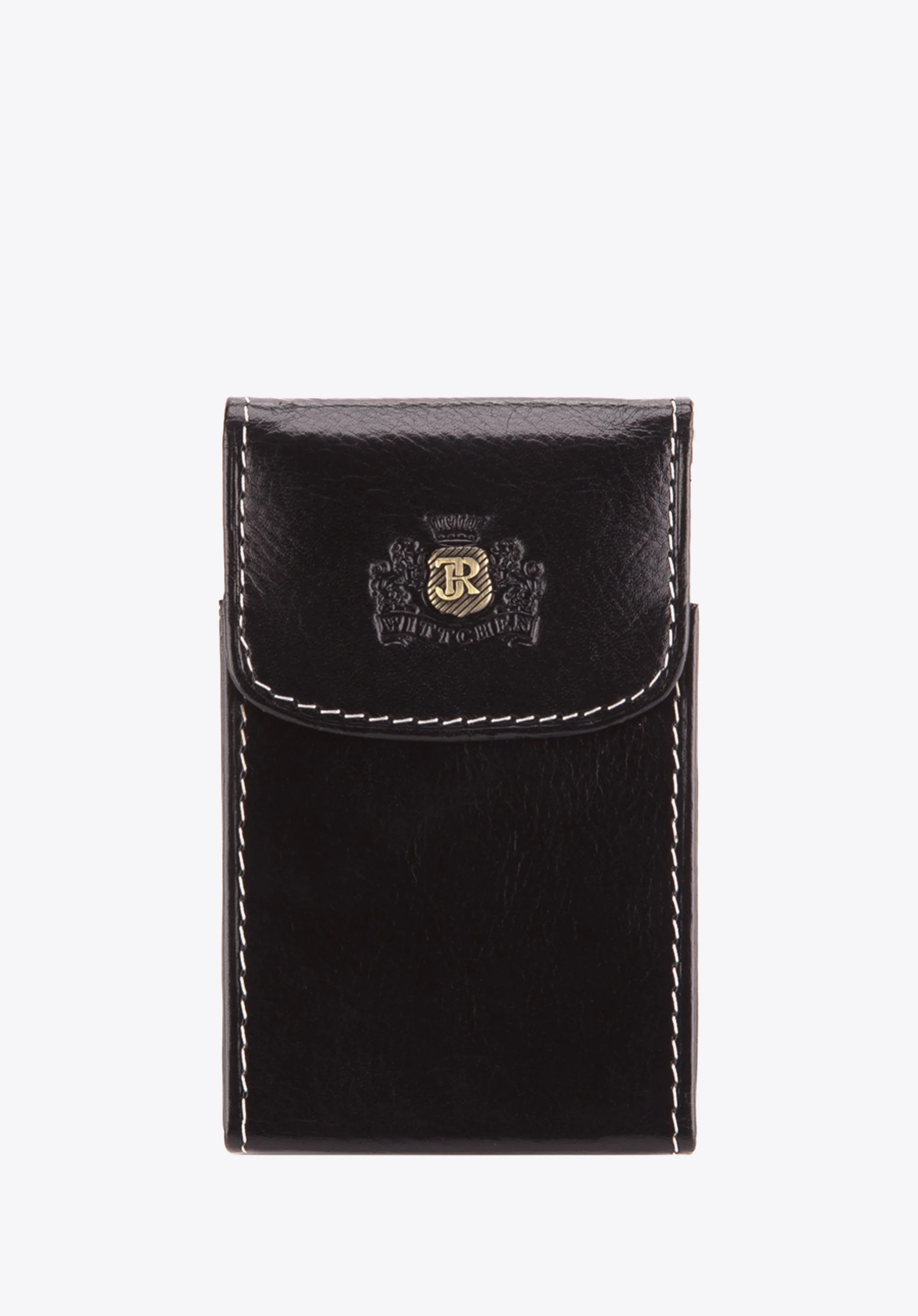 Etui na wizytówki ze skóry pionowe