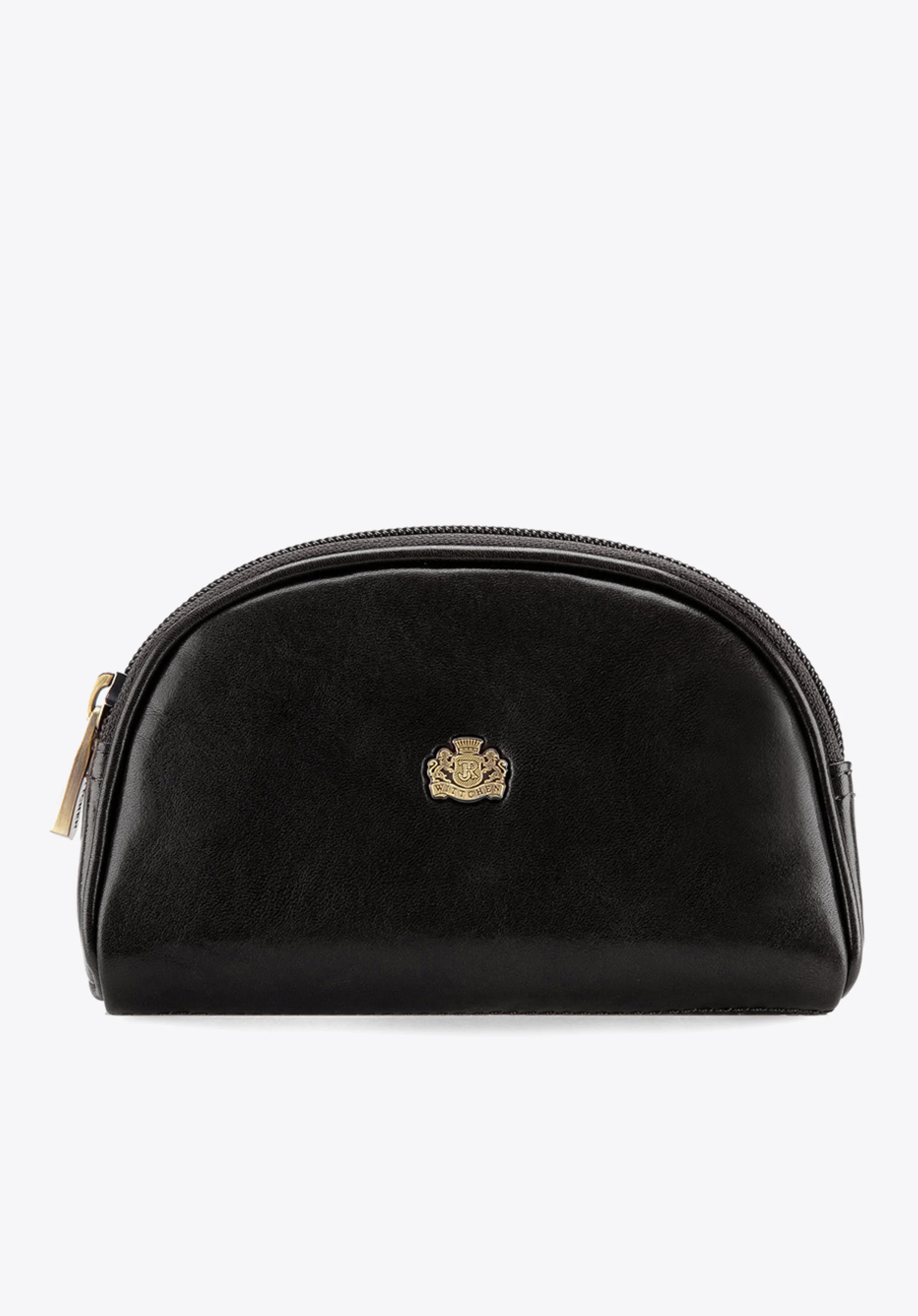 Kosmetyczka skórzana zaokrąglona