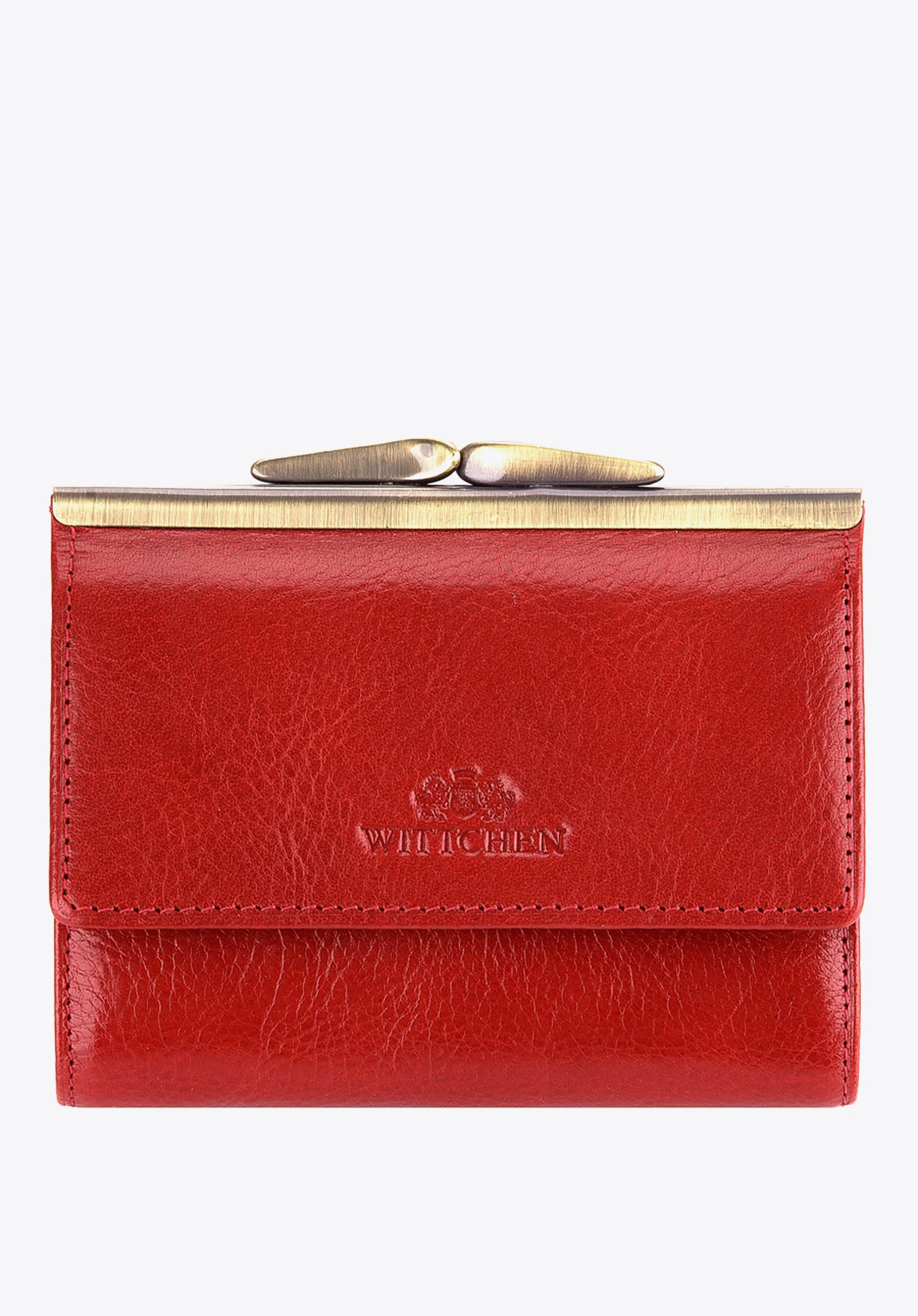 Damski portfel ze skóry na bigiel mały