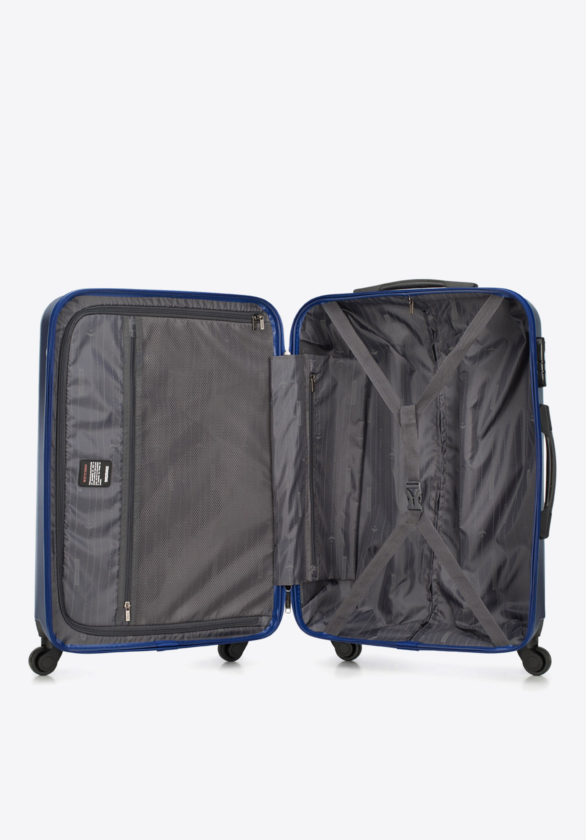 Walizka kabinowa z polikarbonu fakturowana