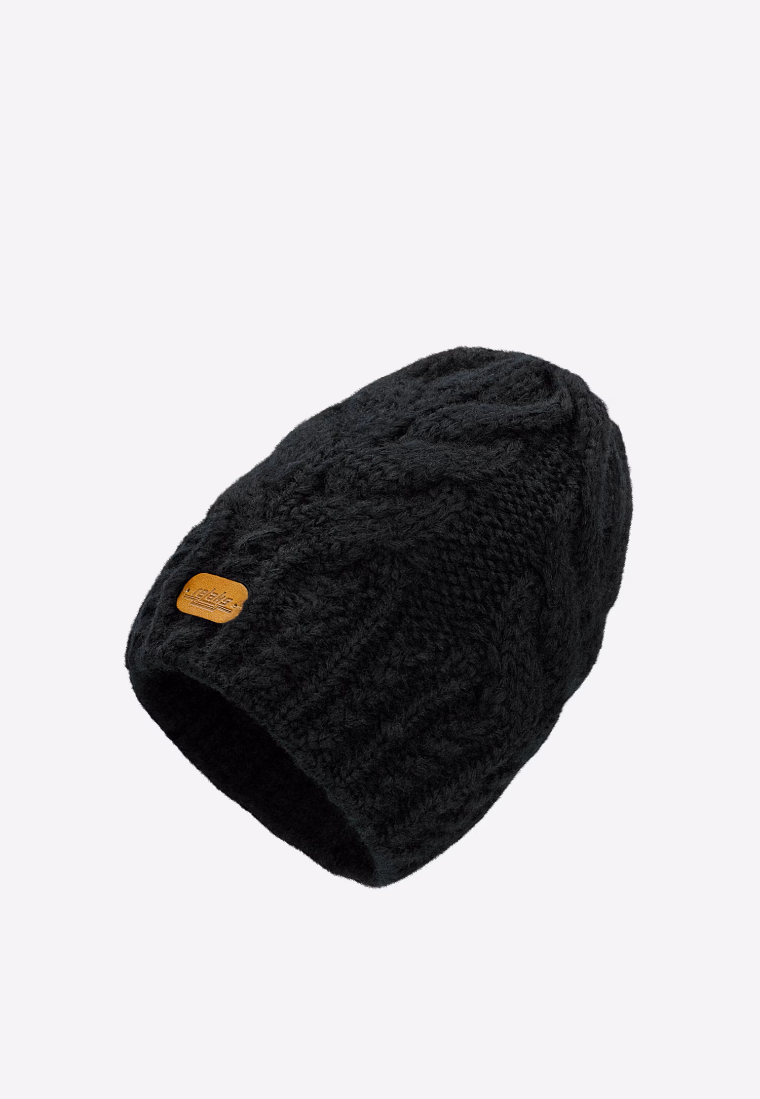 Beżowy komplet czapka + szalik z wełny merino