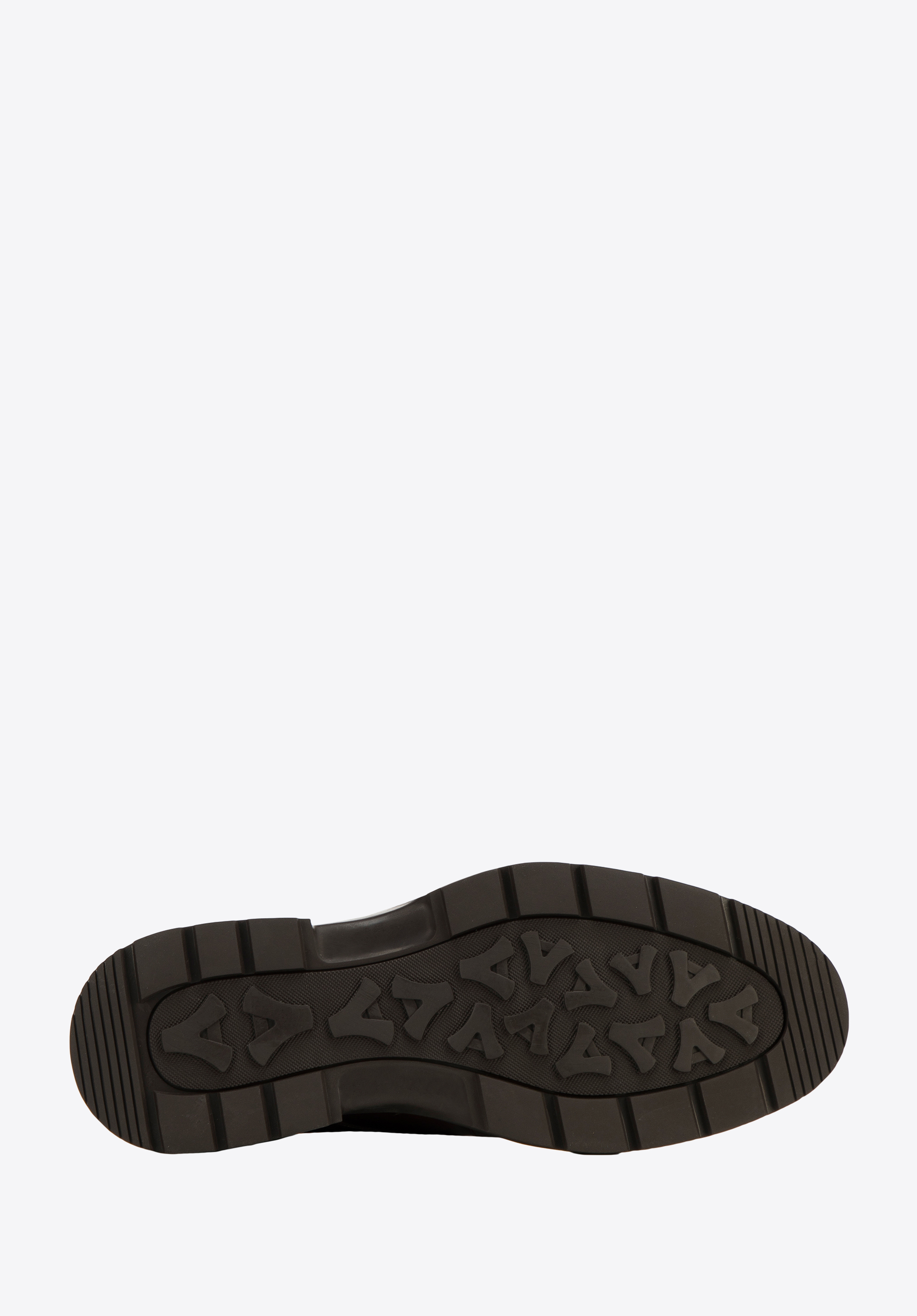 Męskie double monki skórzane na grubej podeszwie