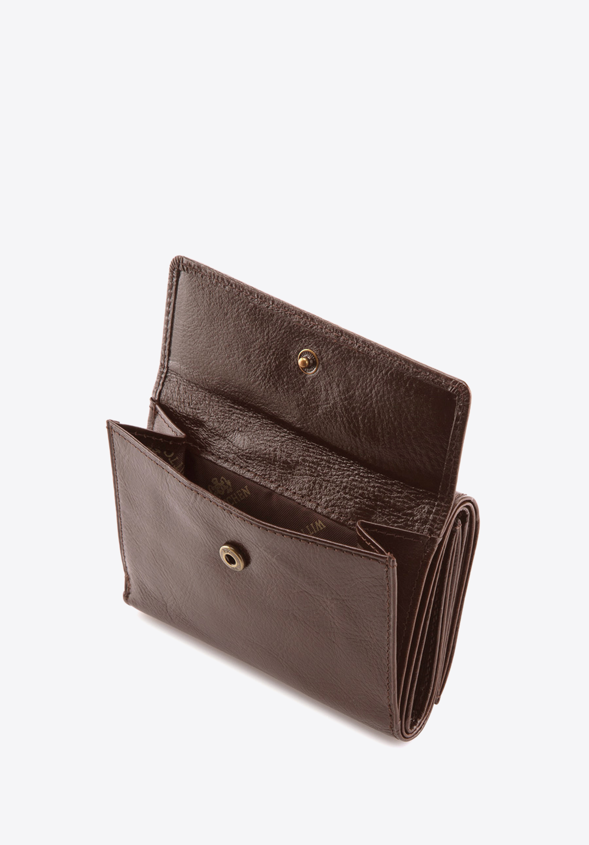 Damski portfel skórzany poziomy