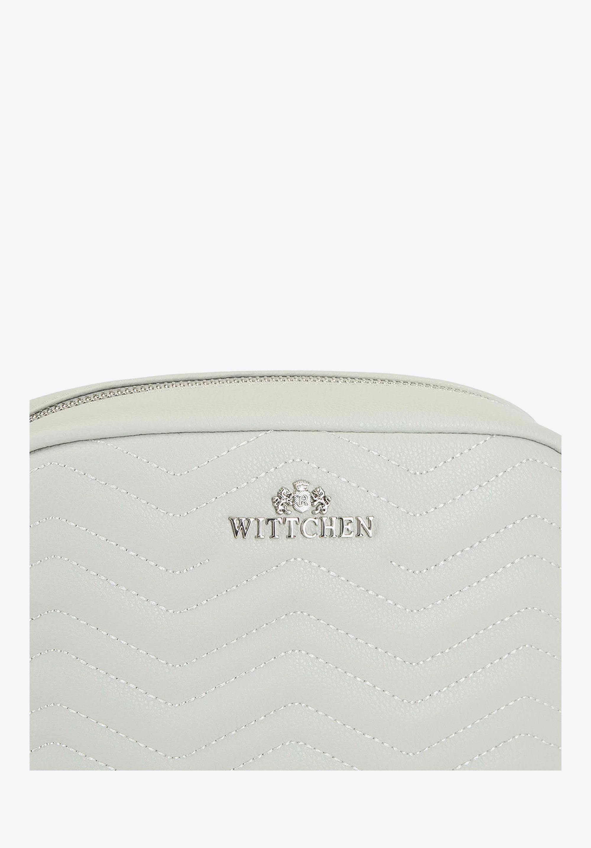 Damska listonoszka skórzana w zygzaki