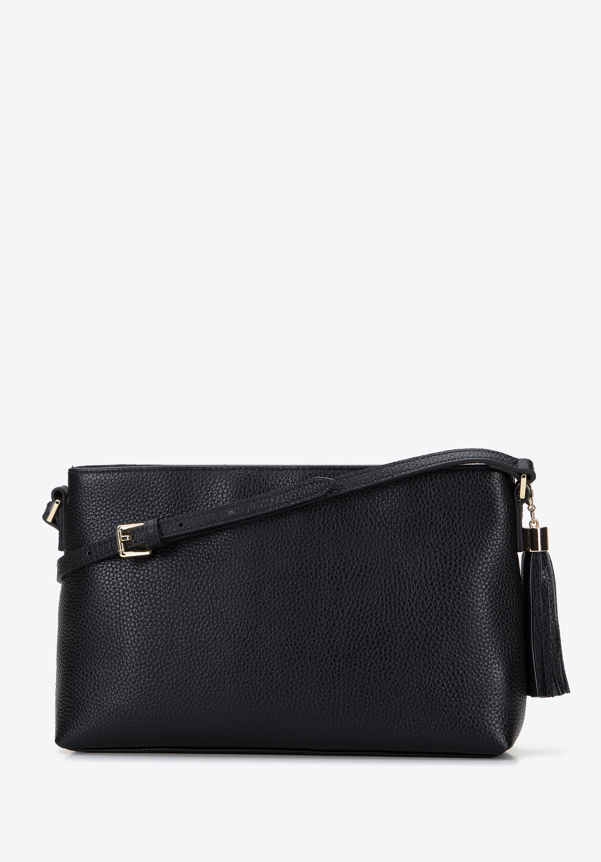 Damska listonoszka skórzana podłużna z chwostem