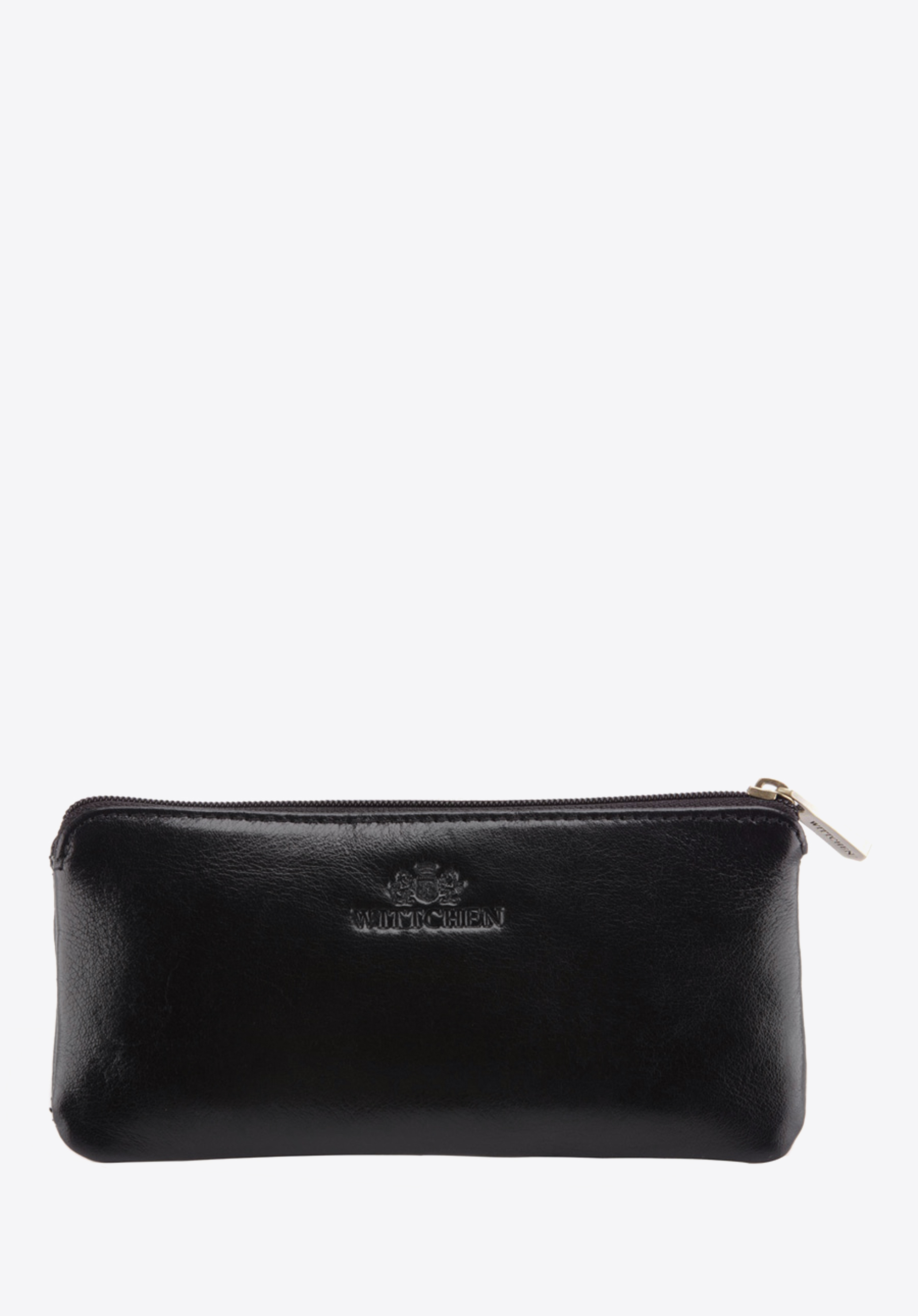 Etui na klucze skórzane z półotwartą kieszenią