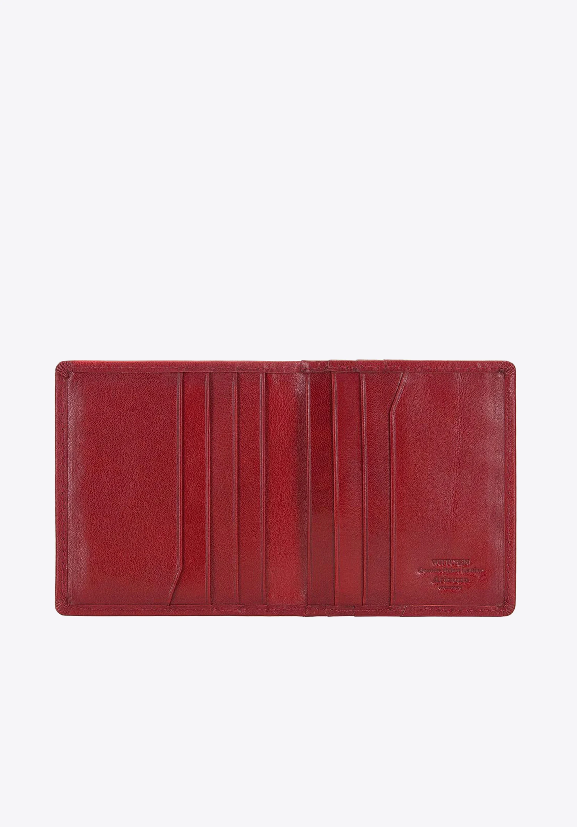 Etui na karty ze skóry z herbem  bez zapięcia