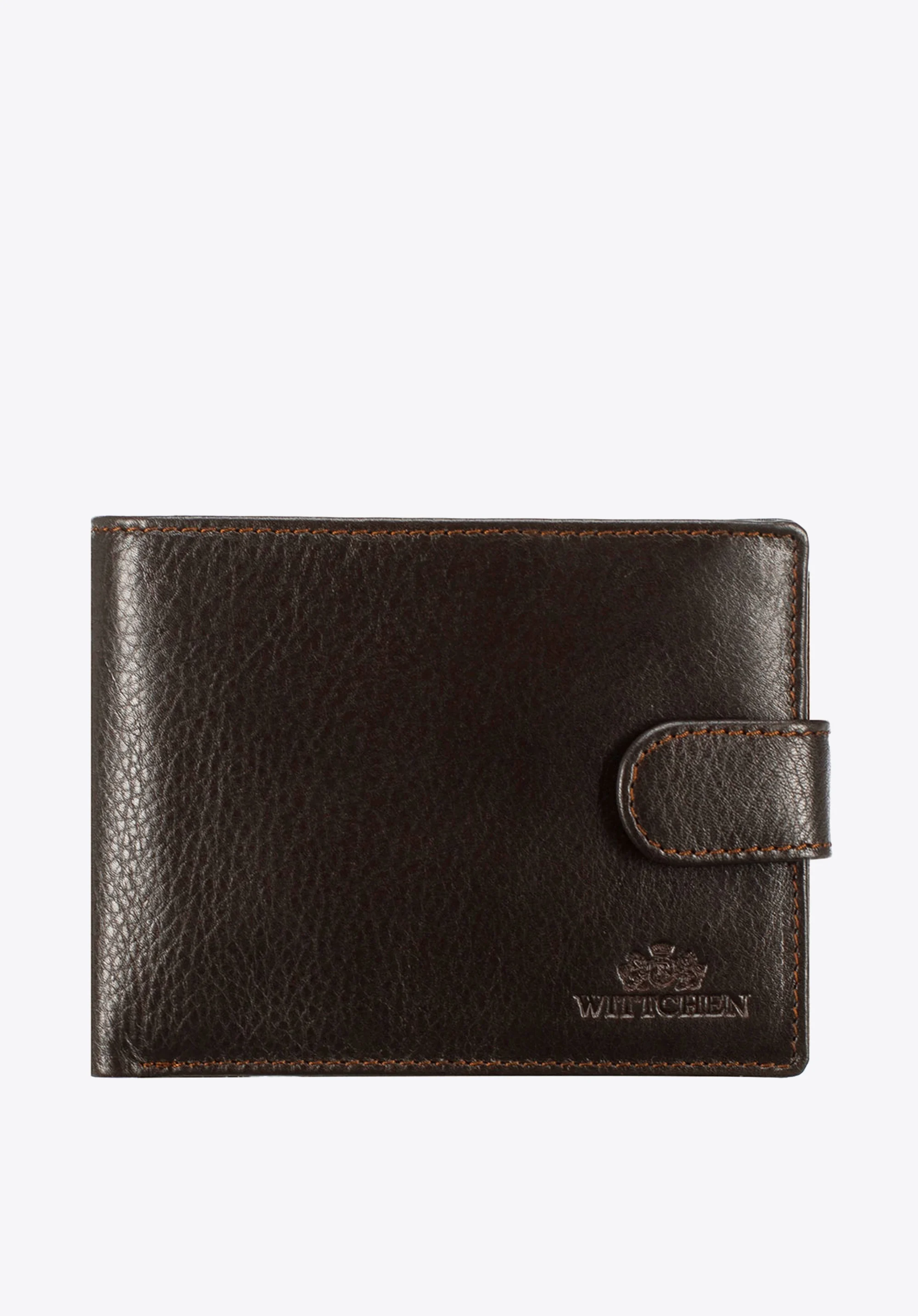 Męski portfel skórzany z przezroczystym panelem