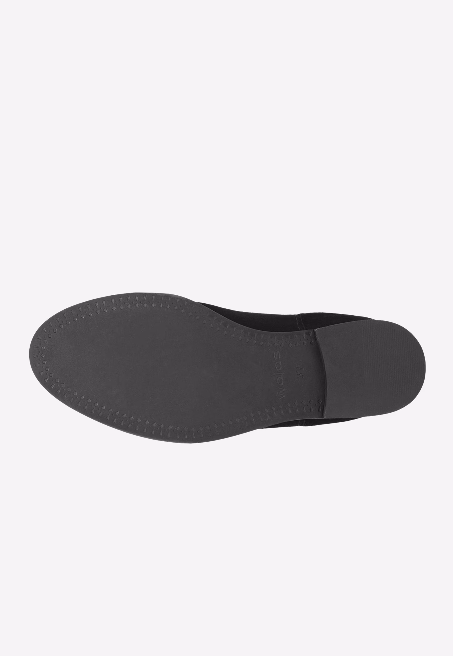 Czarne welurowe botki na koturnie