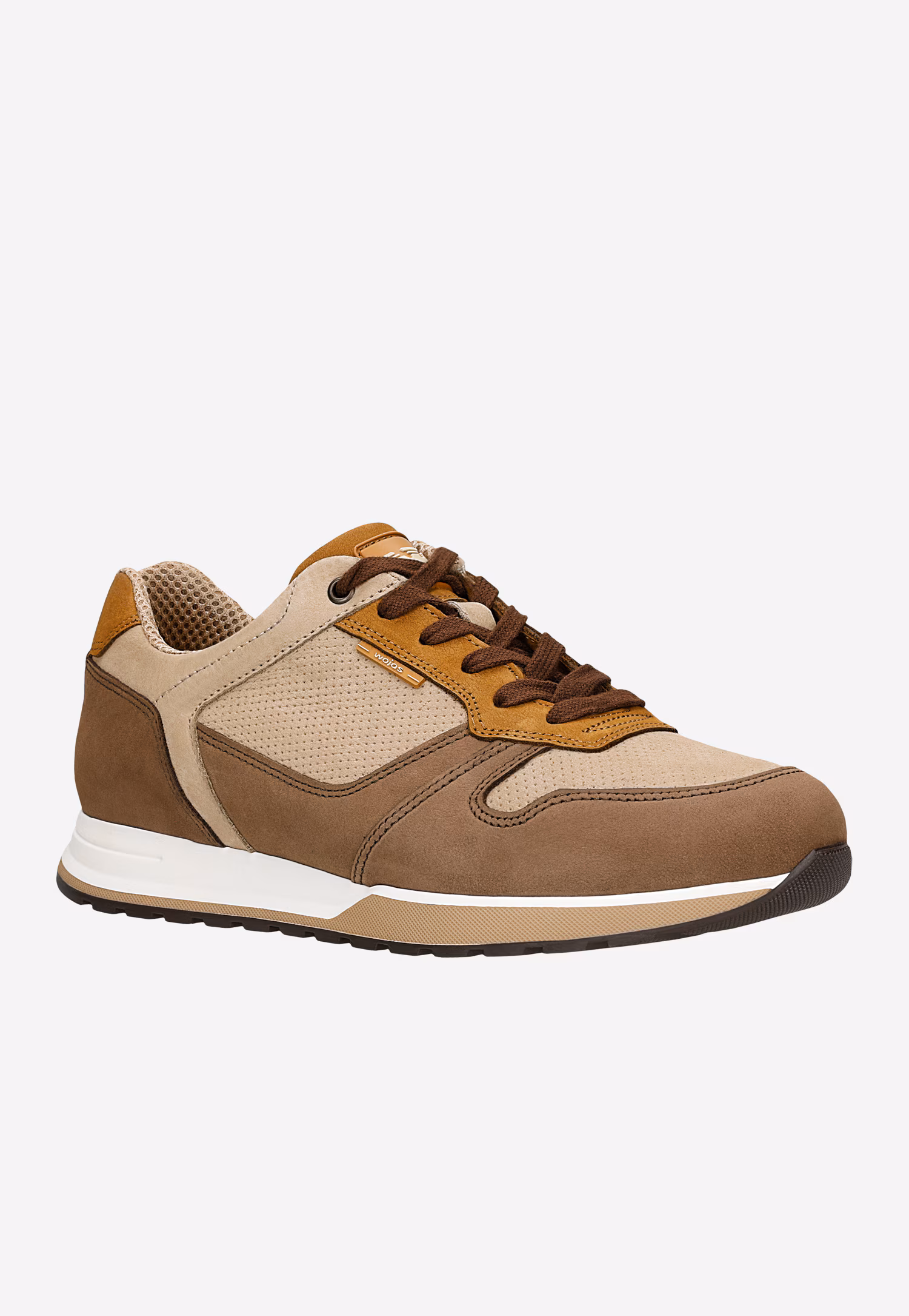 Brązowo-beżowe sneakersy męskie