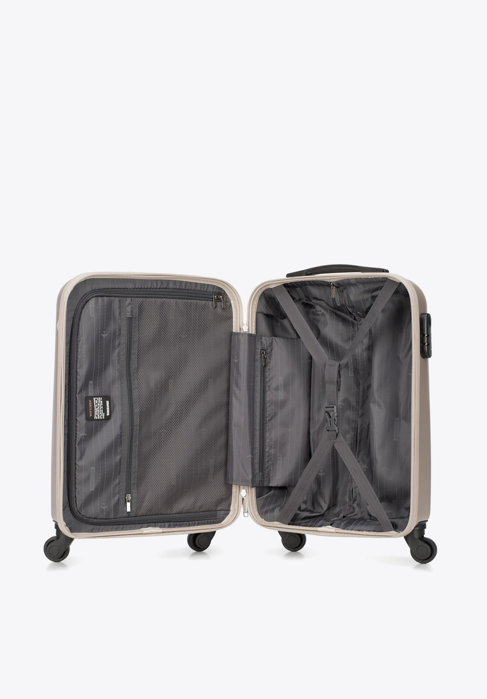 Walizka kabinowa z polikarbonu fakturowana