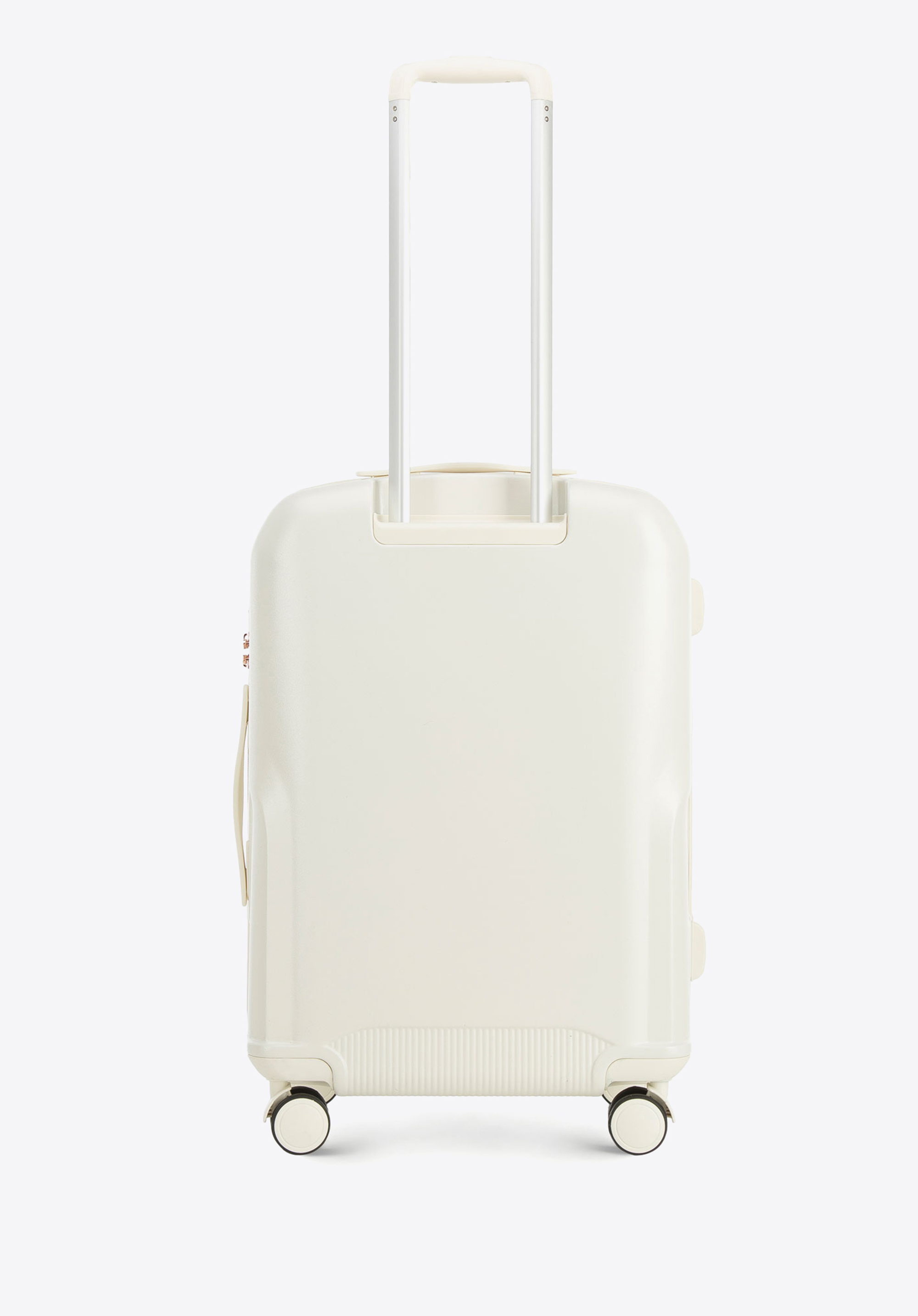 Walizka kabinowa z polikarbonu z suwakiem w kolorze różowego złota