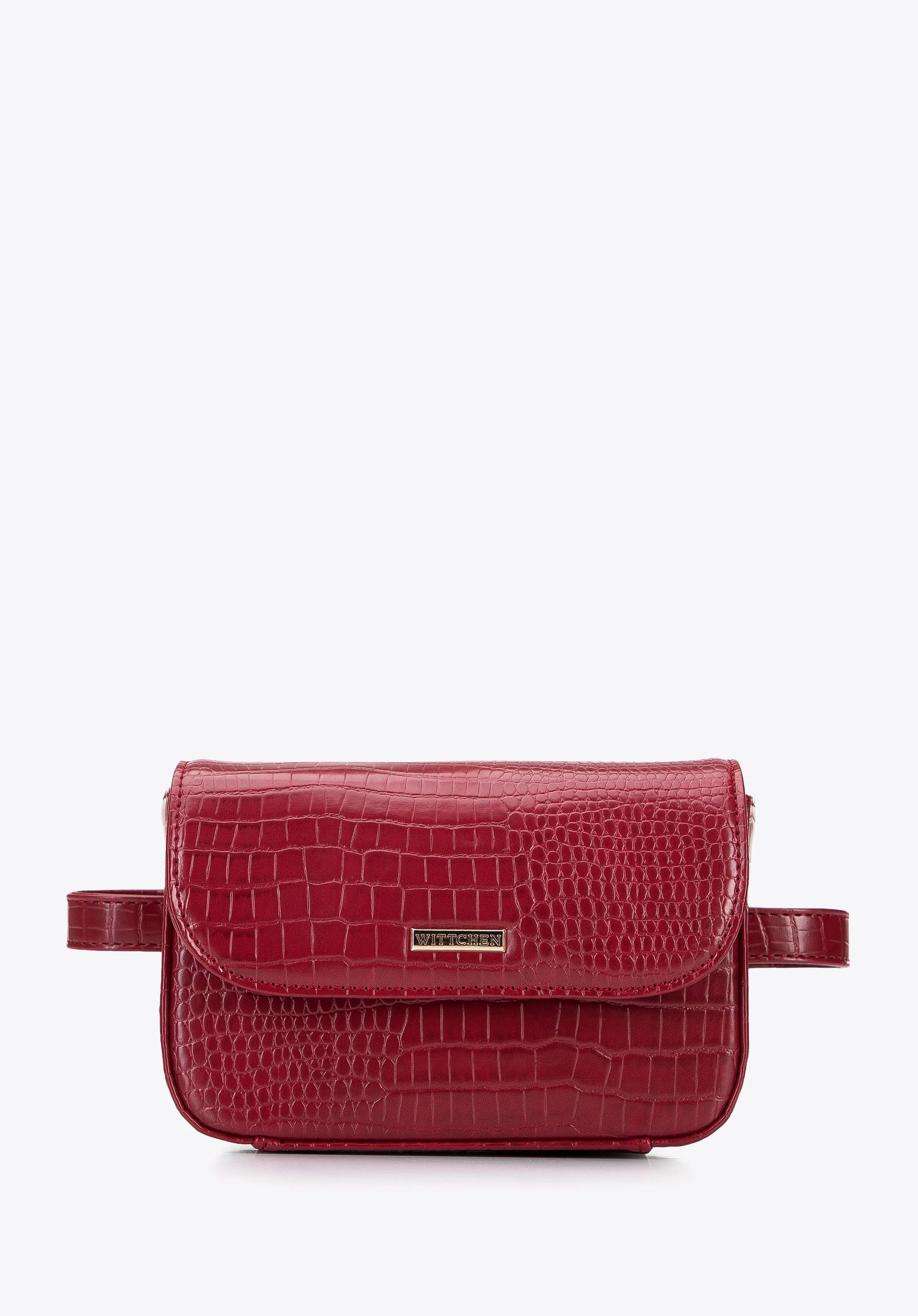 Damska torebka nerka z ekoskóry croco