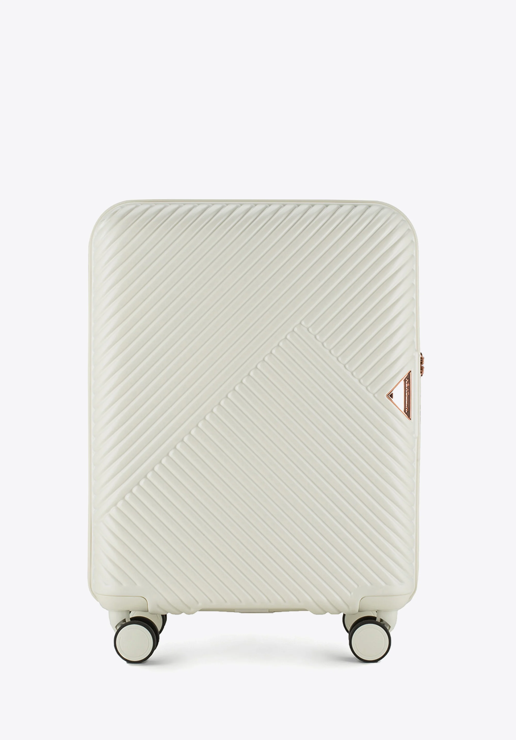 Walizka kabinowa z polikarbonu w paseczki