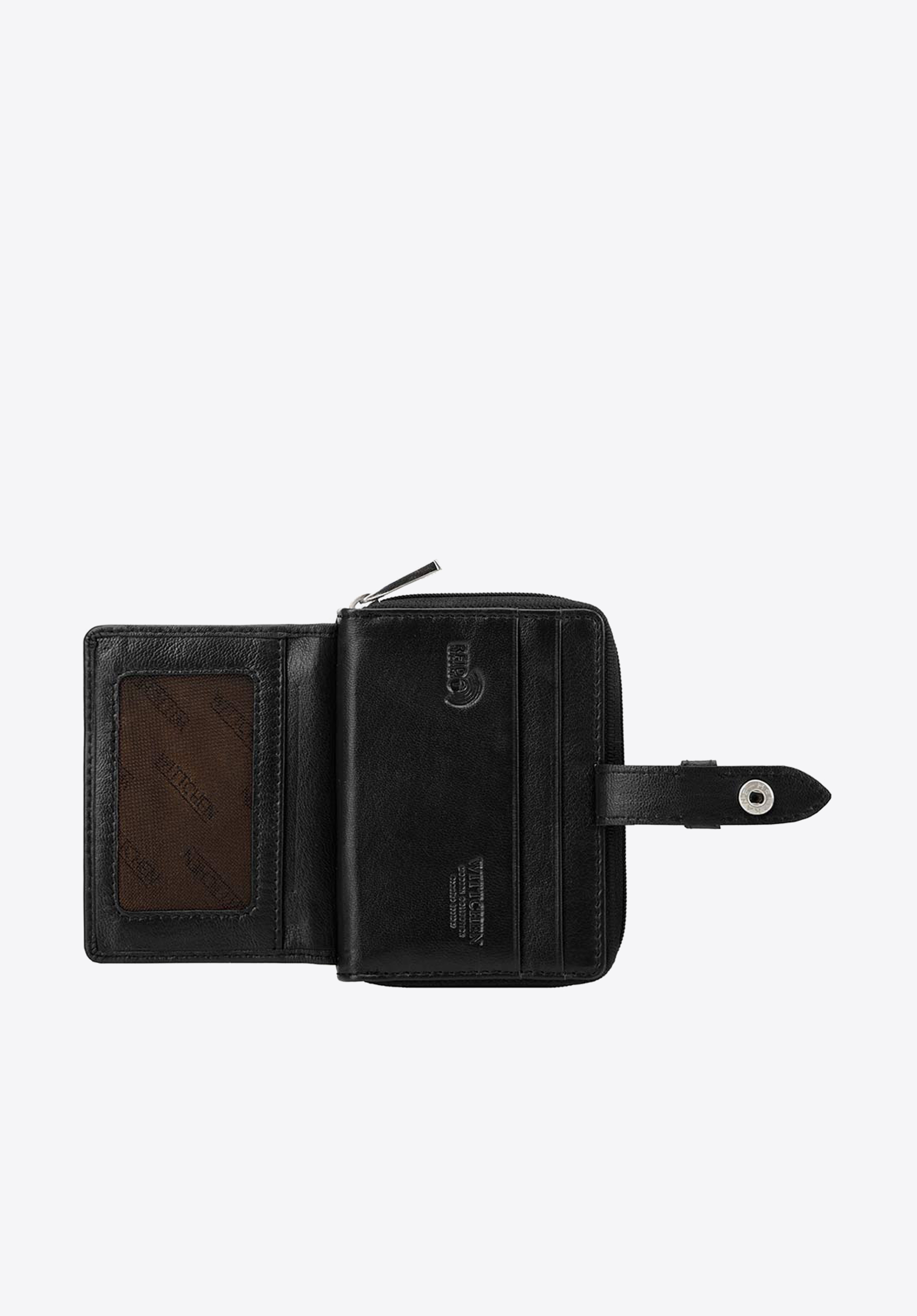 Damski portfelik skórzany z patką