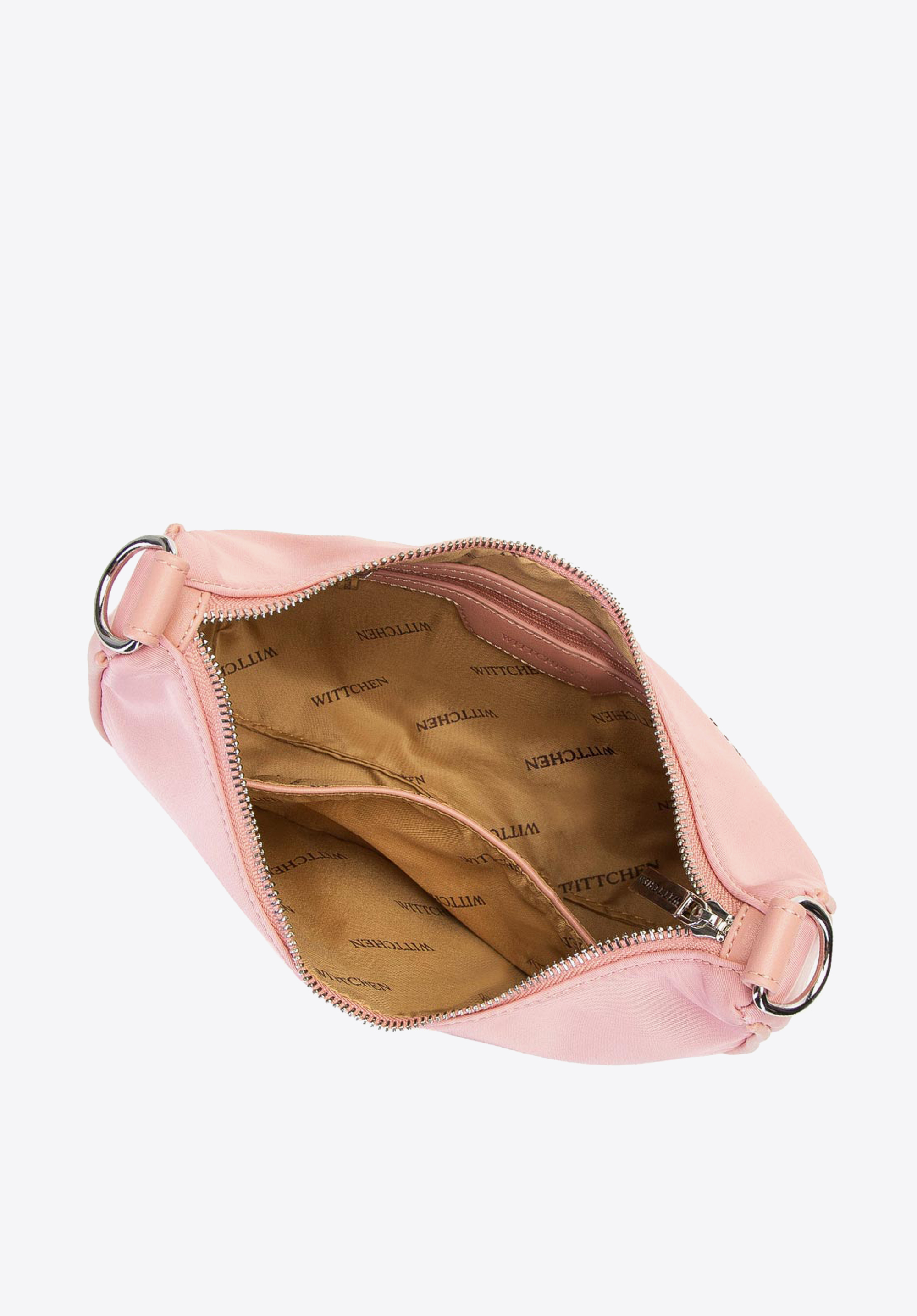 Torebka rogal z tkaniny z saszetką