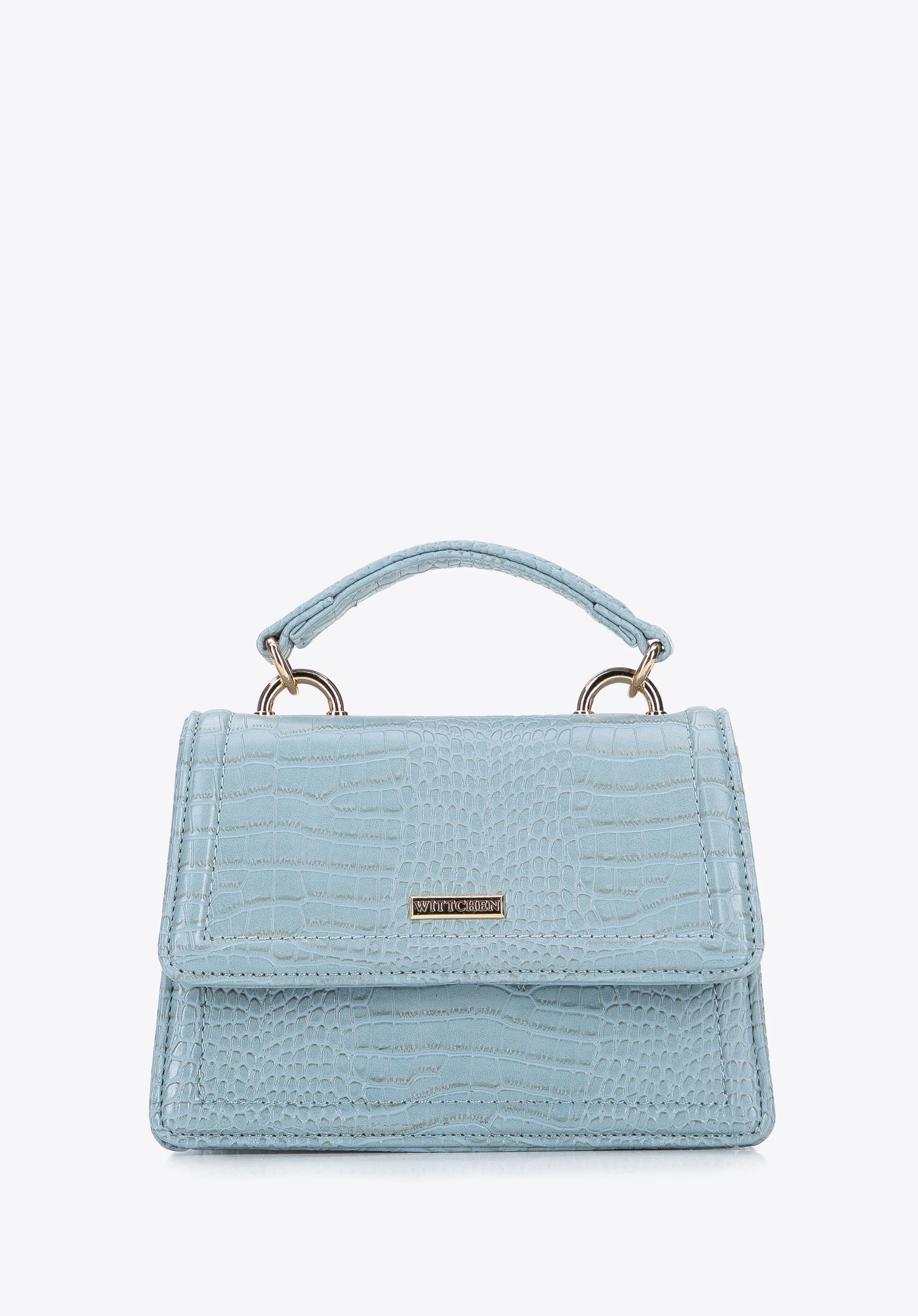 Minikuferek z ekoskóry o fakturze croco