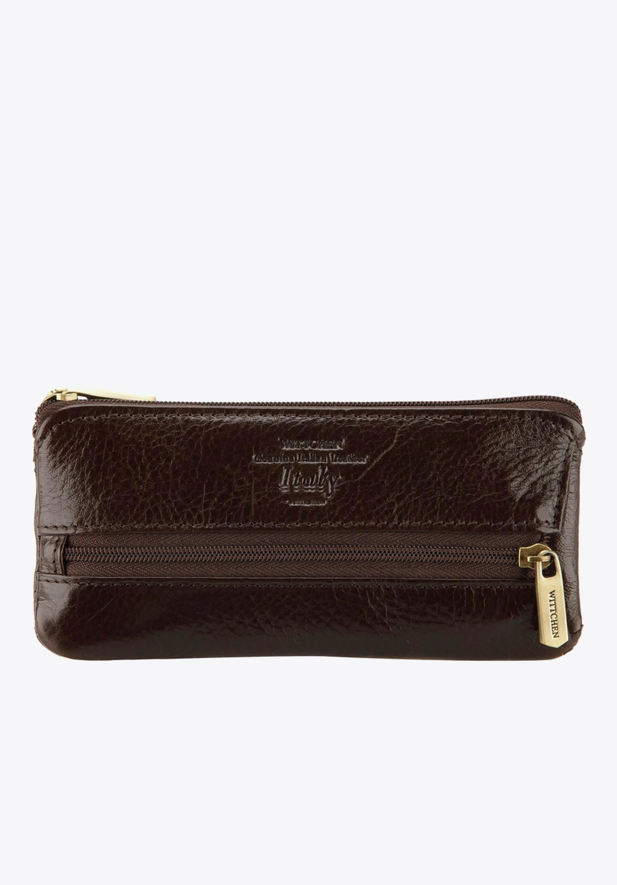 Etui na klucze skórzane z półotwartą kieszenią