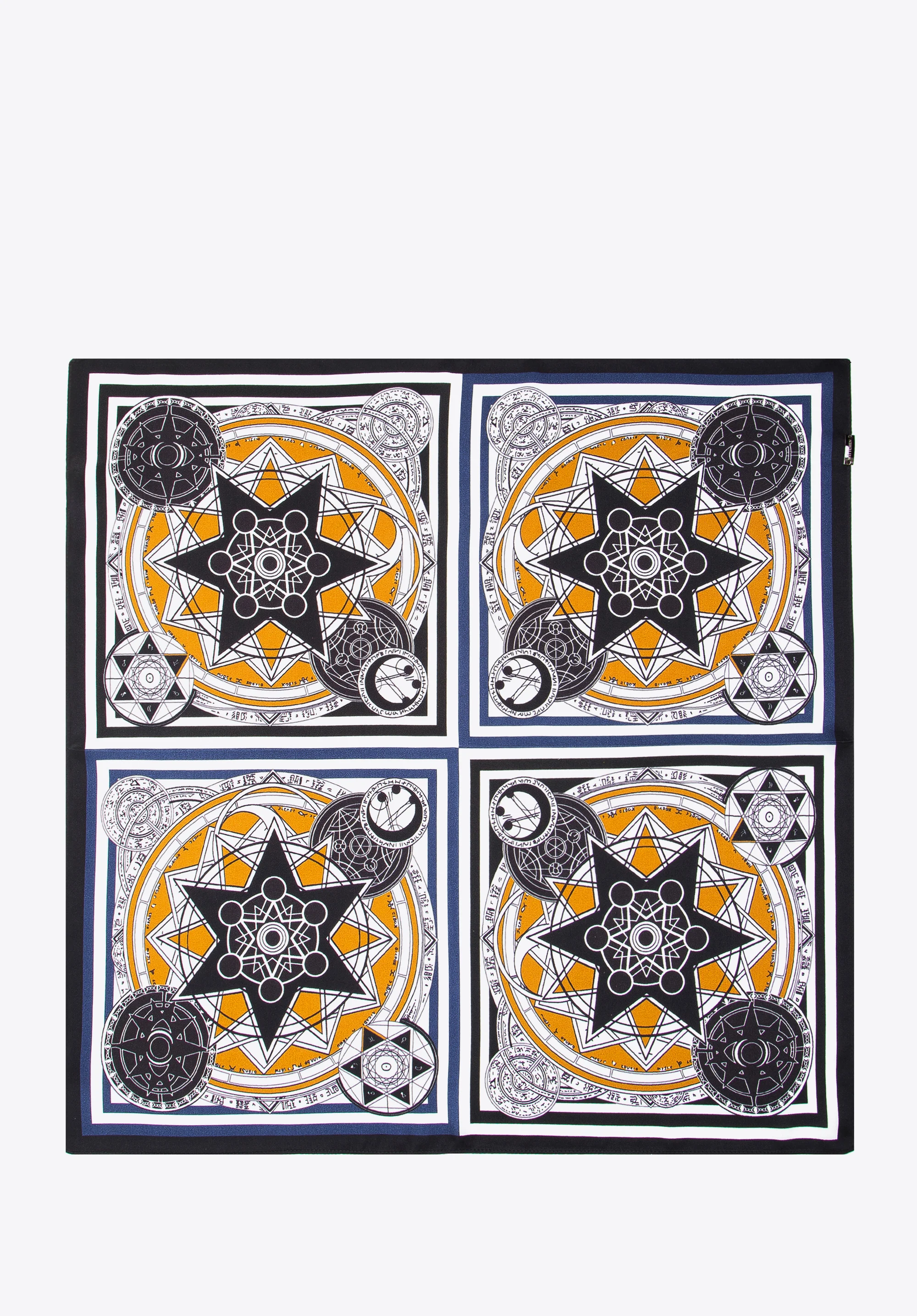 Damska apaszka jedwabna we wzory