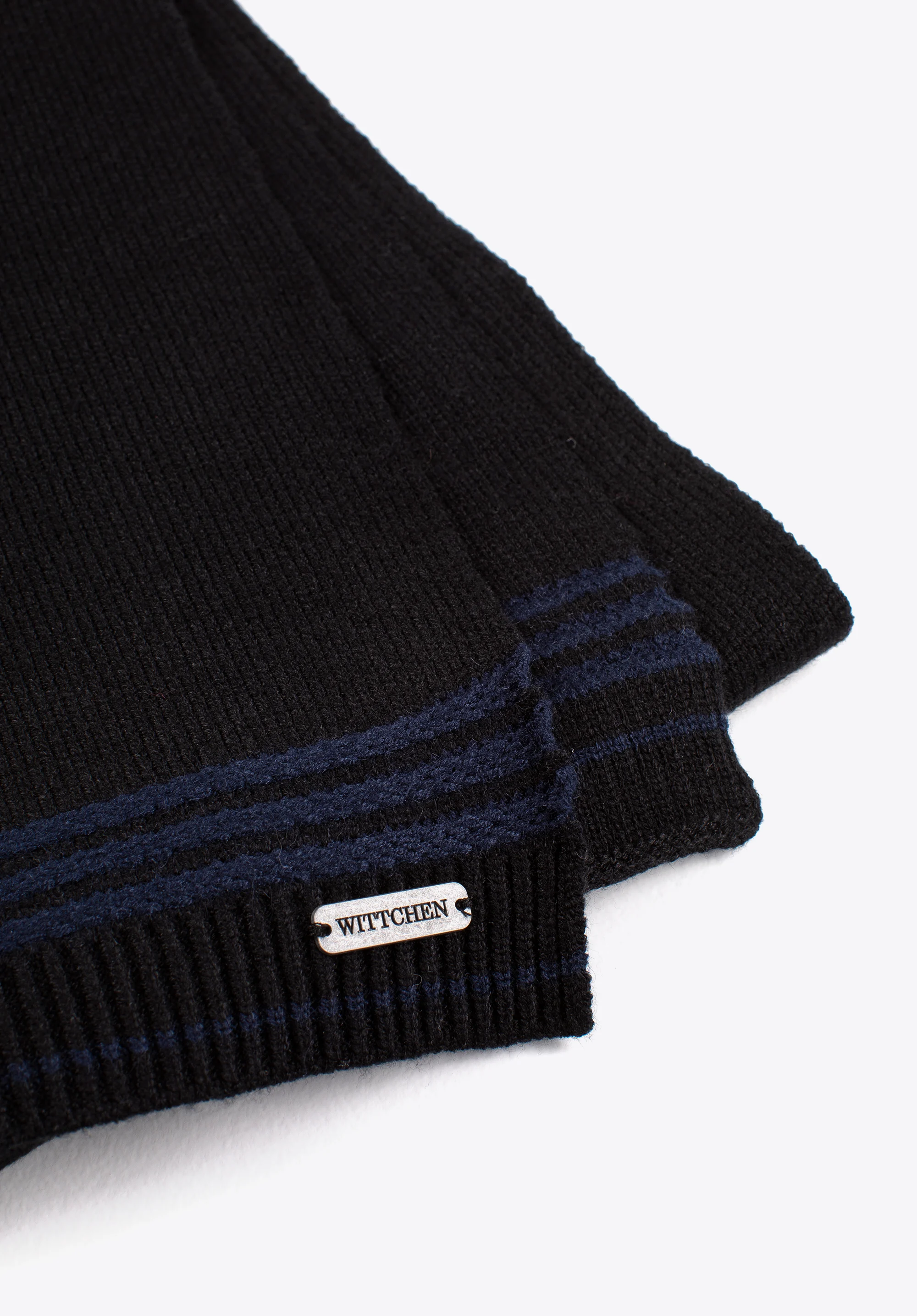 Męski szalik z poziomymi paskami