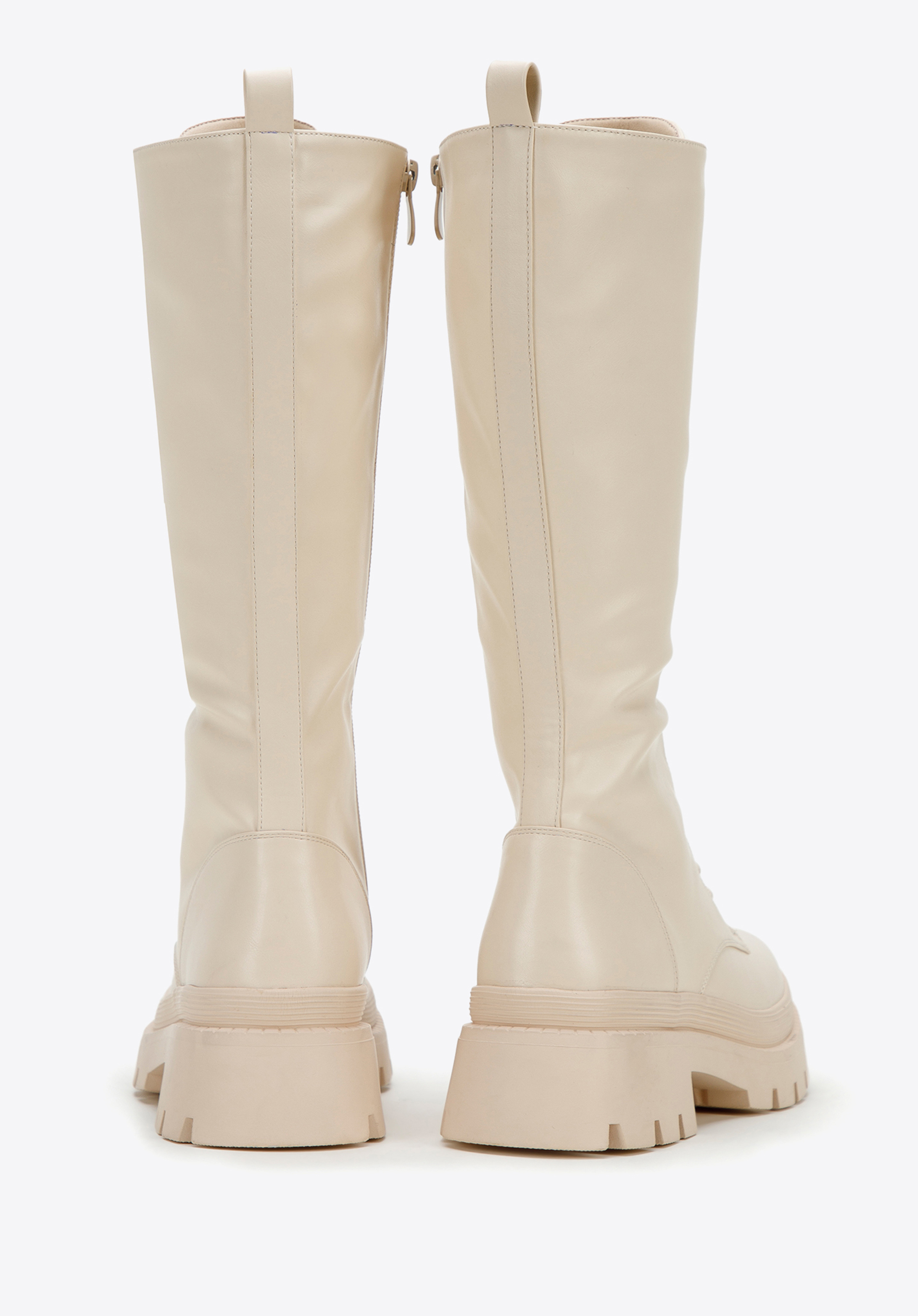 Damskie glany wysokie na platformie