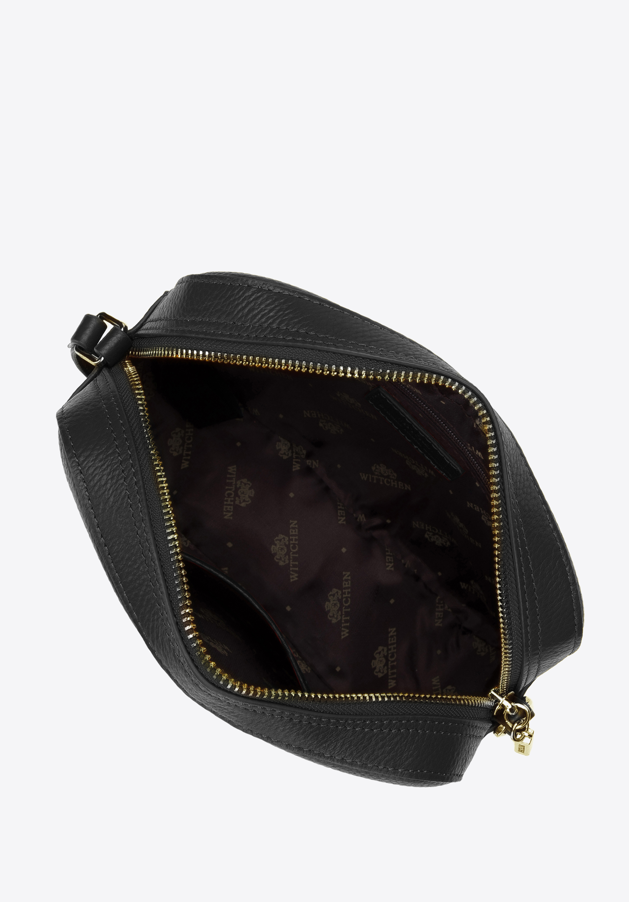 Damska listonoszka skórzana pudełkowa z chwostem