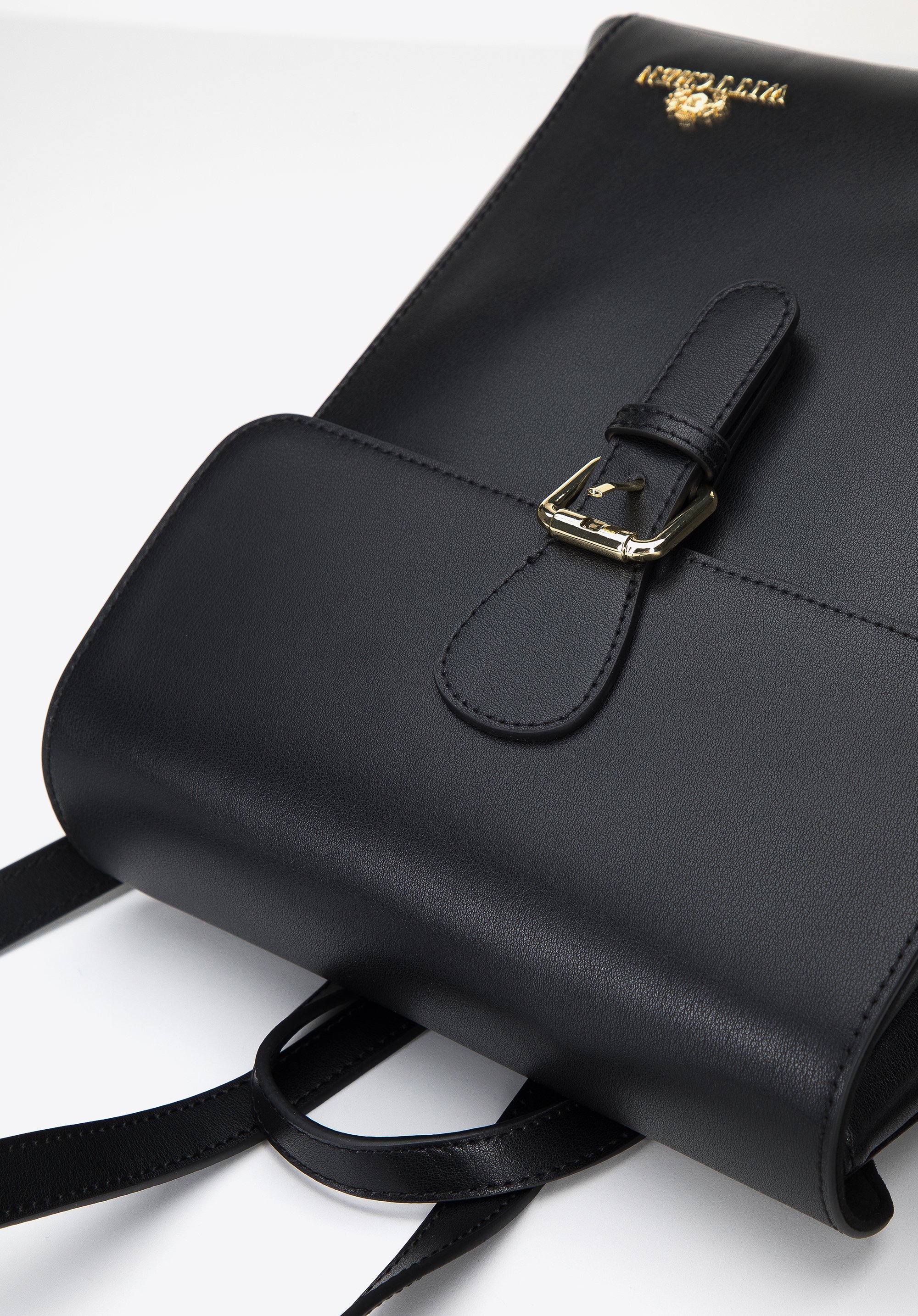 Damski plecak skórzany dwukomorowy prosty