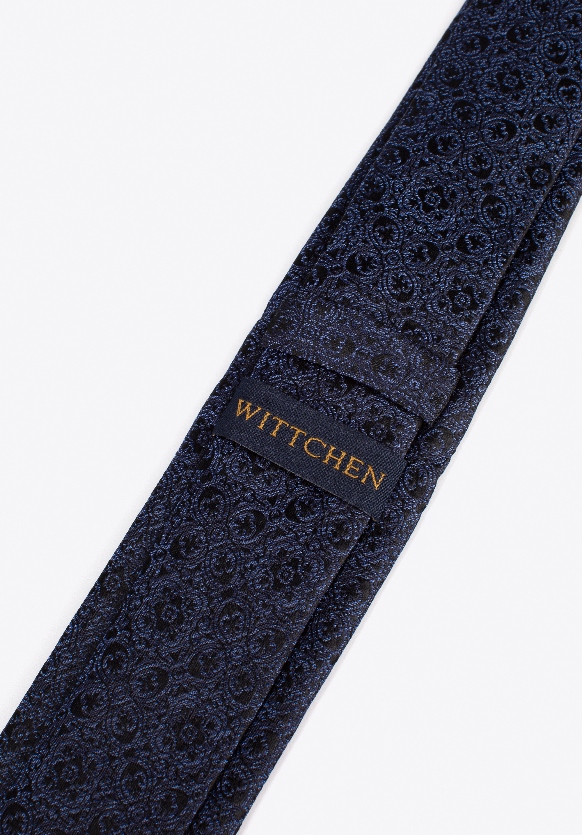 Krawat jedwabny wzorzysty