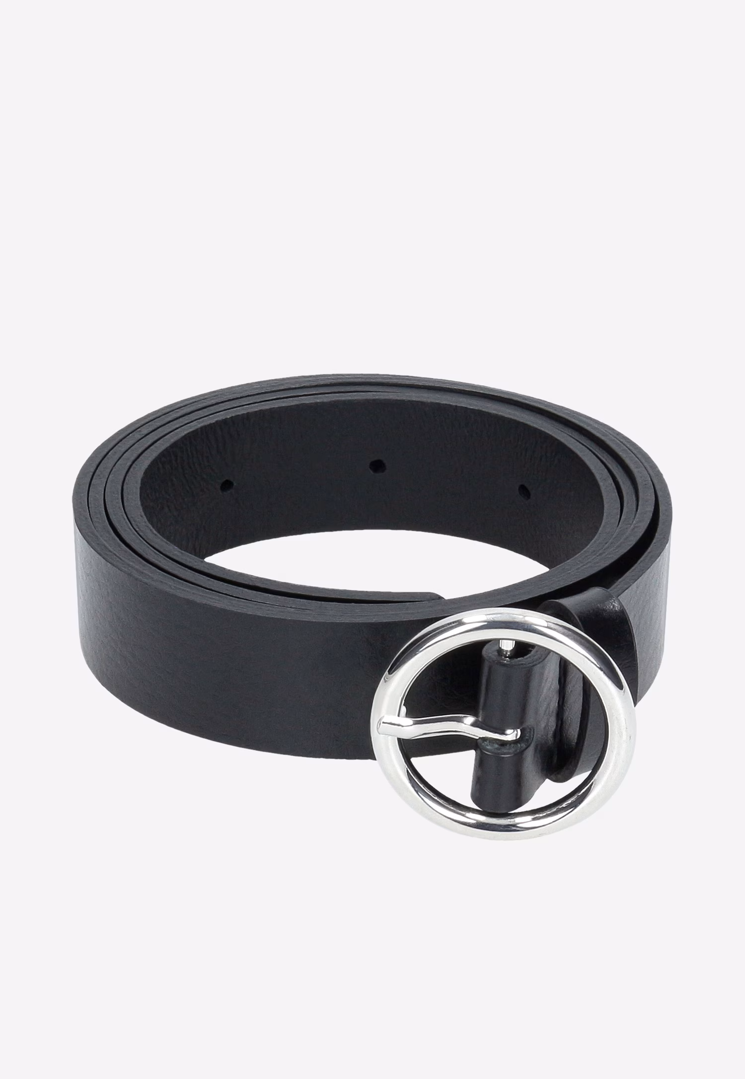 Beżowy pasek damski ze skóry licowej