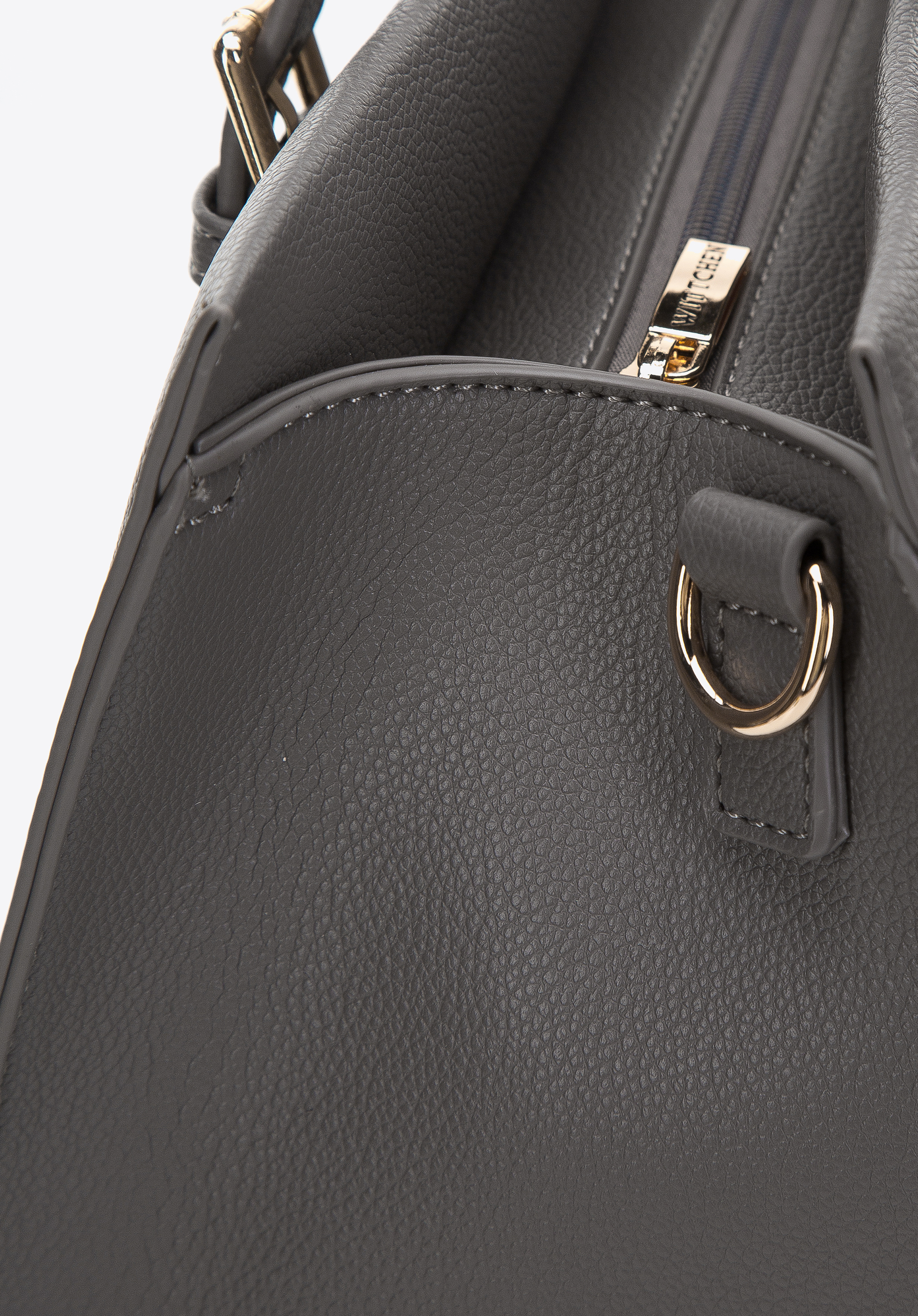 Torebka shopperka z nitowanymi paskami