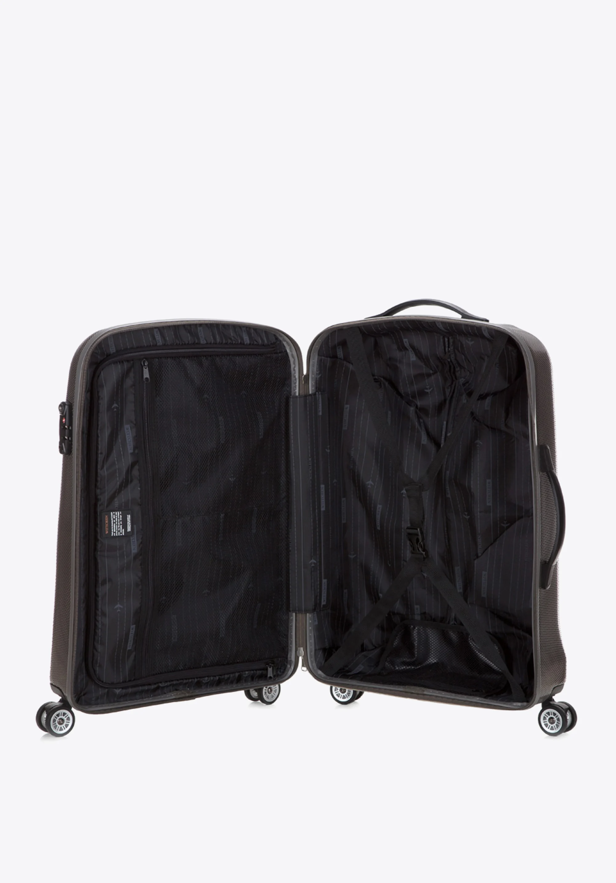 Walizka kabinowa z polikarbonu jednokolorowa