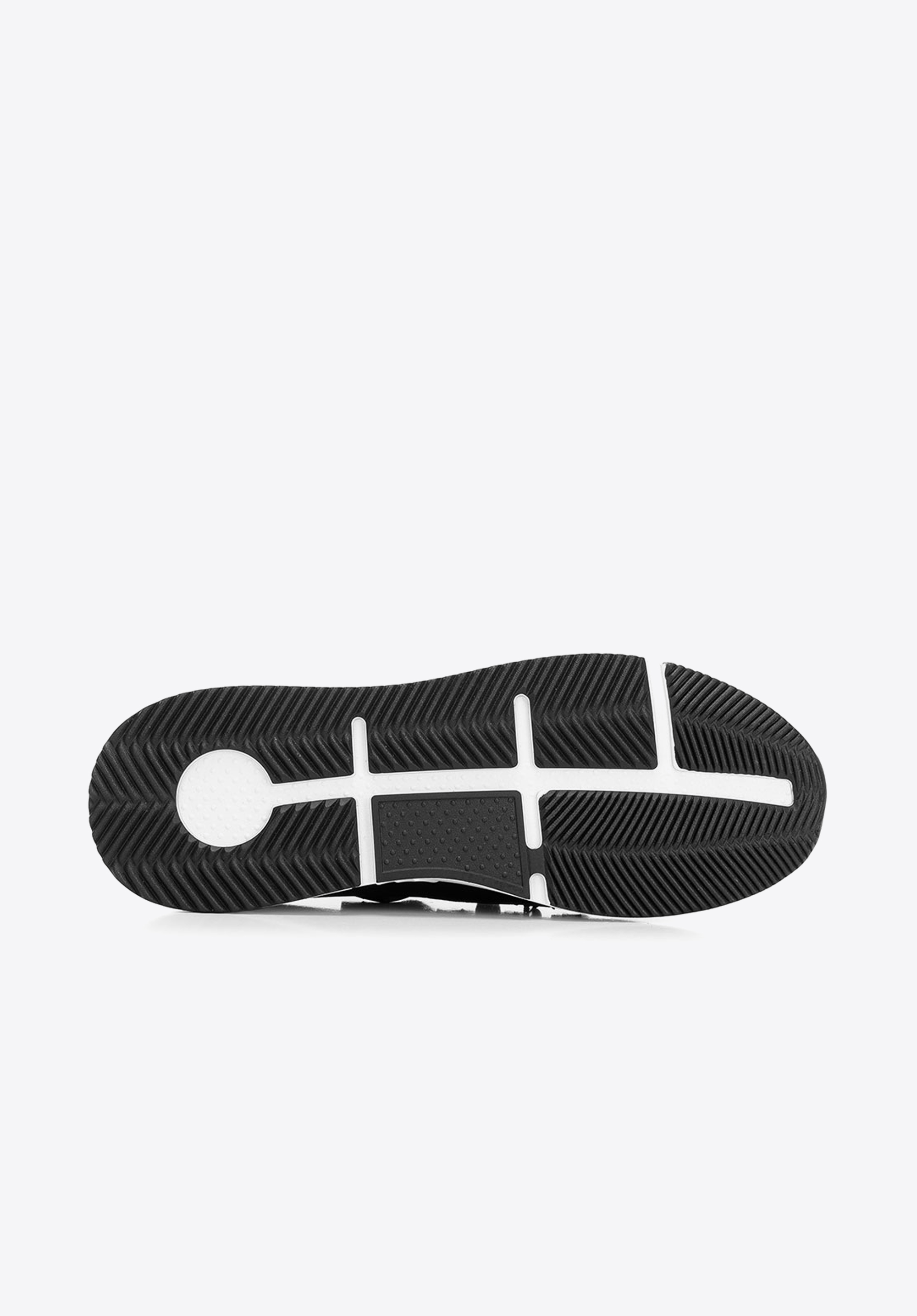 Męskie sneakersy ze skóry i tkaniny