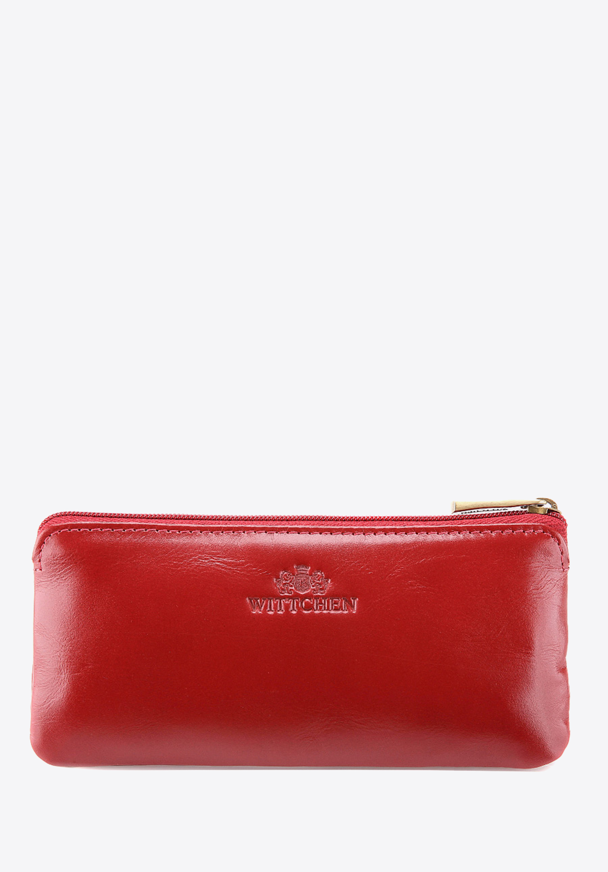 Etui na klucze skórzane z półotwartą kieszenią