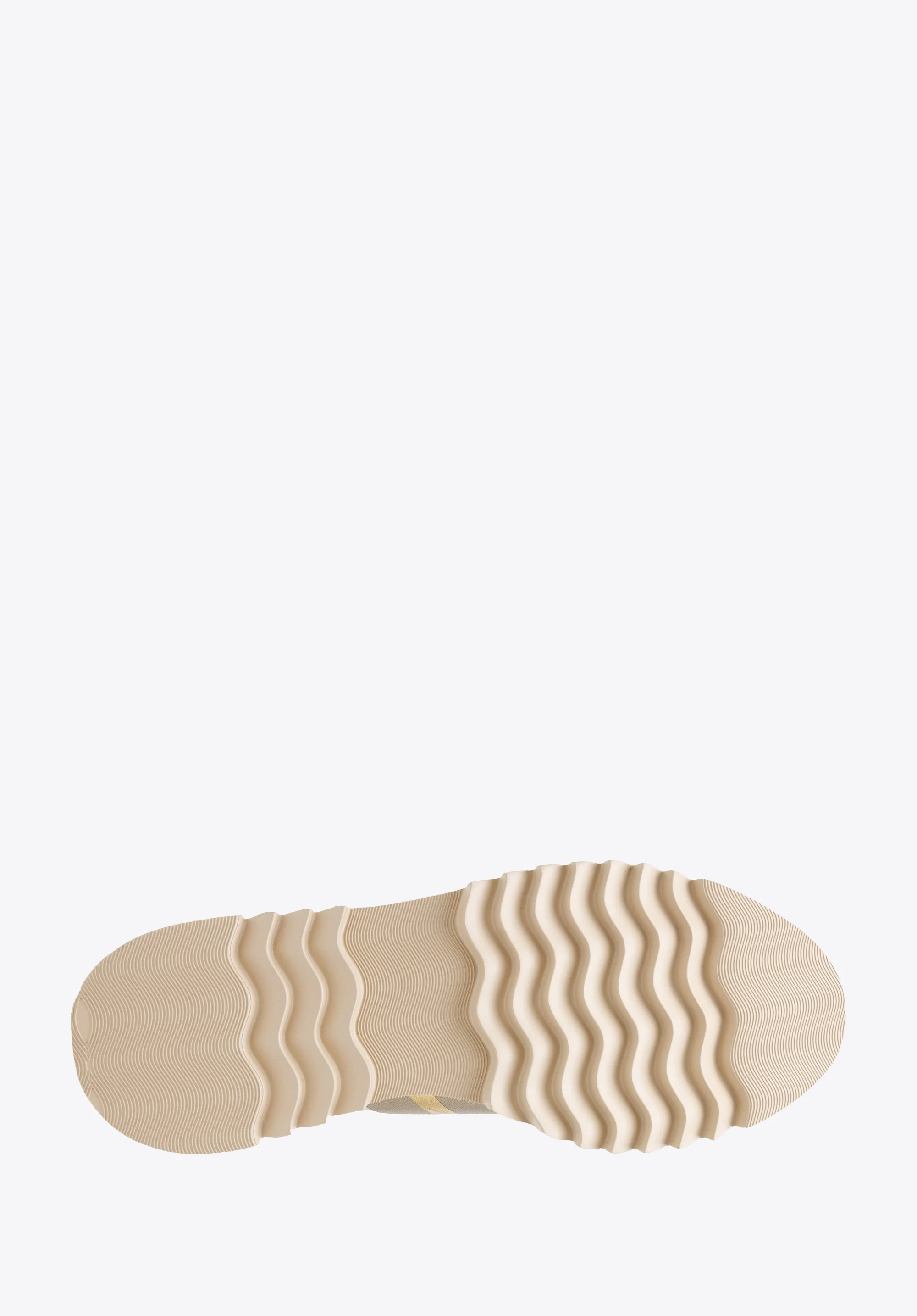 Damskie sneakersy skórzane z klamrą na platformie w pasy