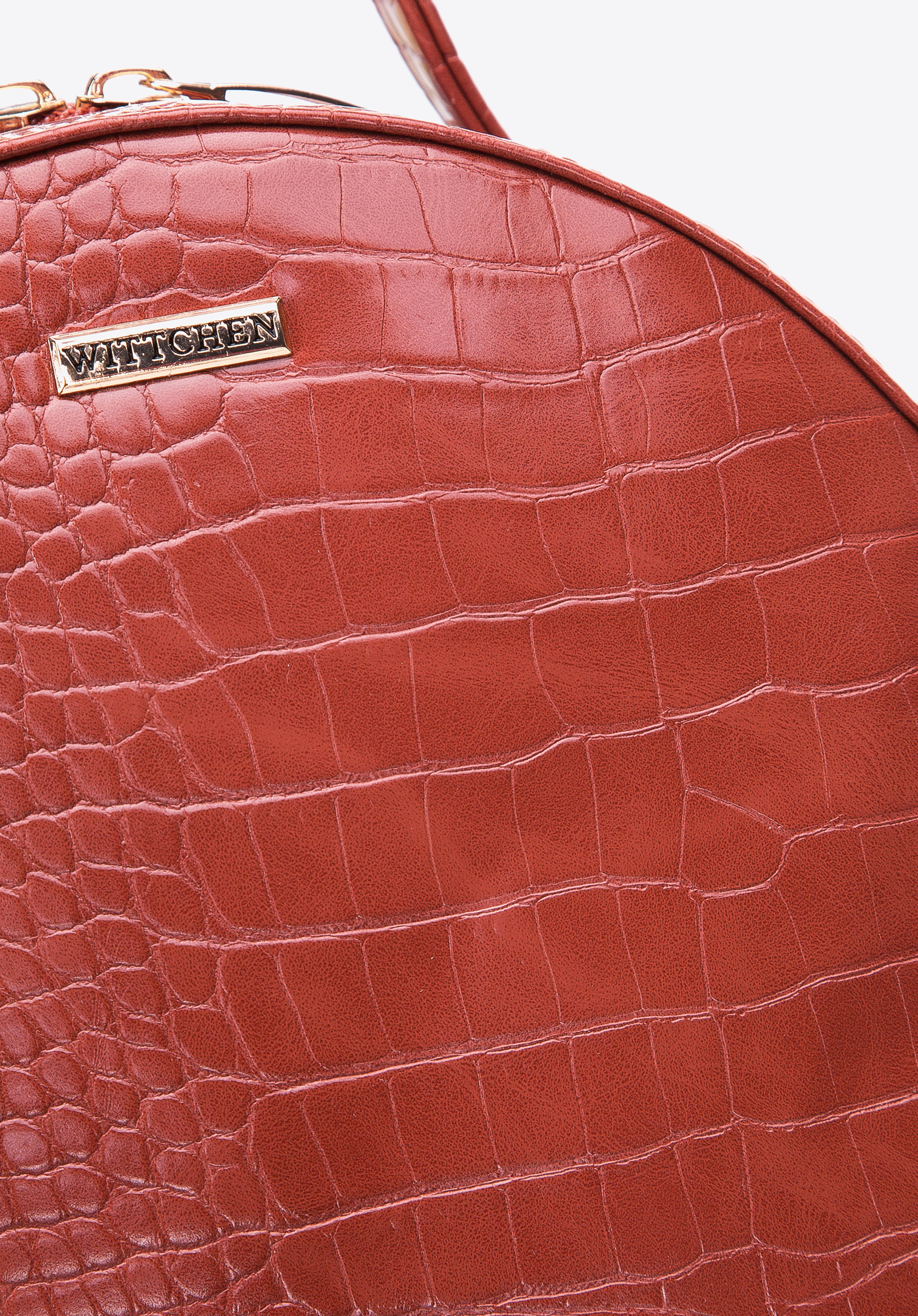 Damski plecak z ekoskóry croco mały