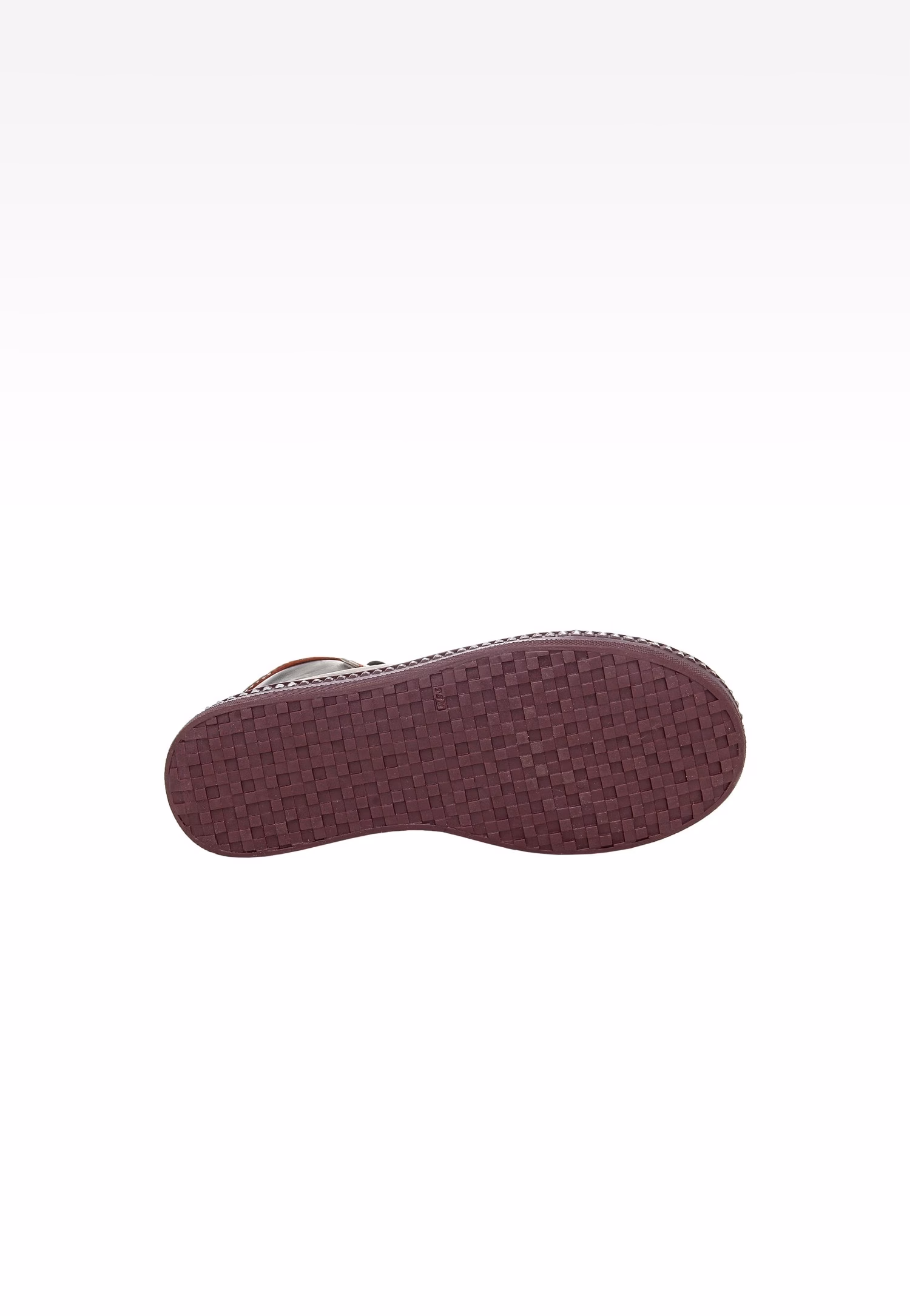 Bordowe skórzane trampki dla dziewcząt 17133-09