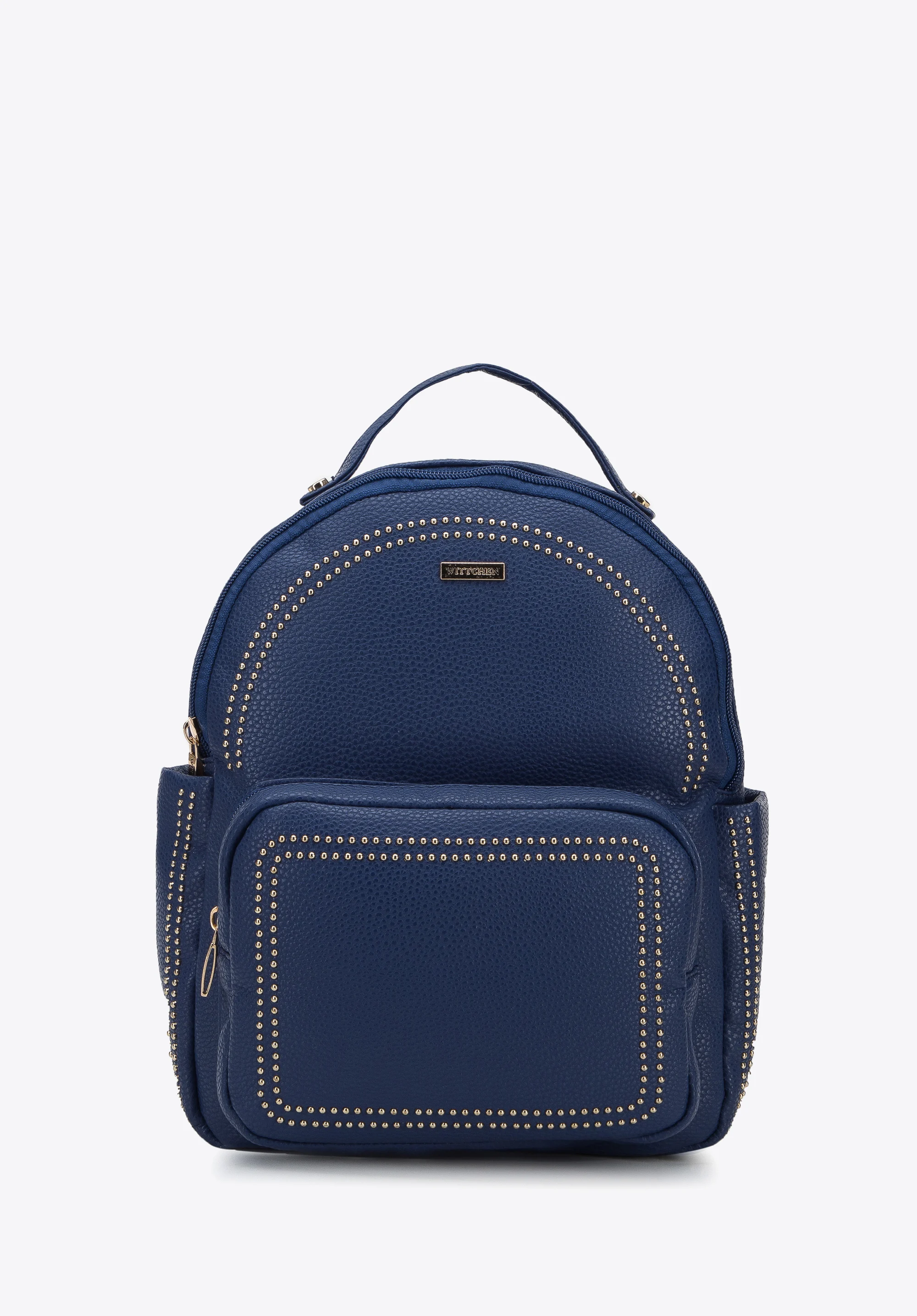 Damski plecak z ozdobnymi nitami