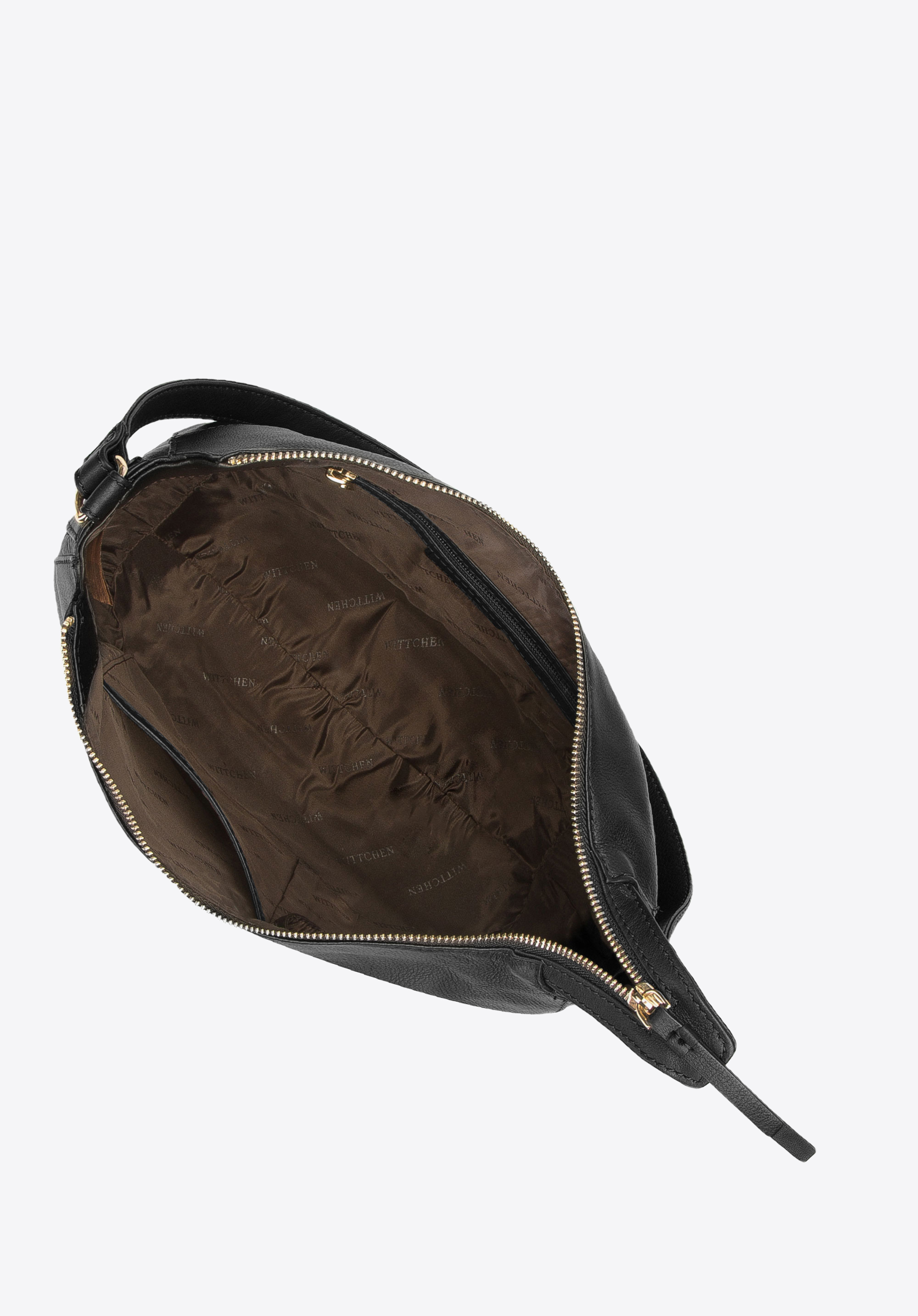 Torba worek ze skóry zaokrąglona