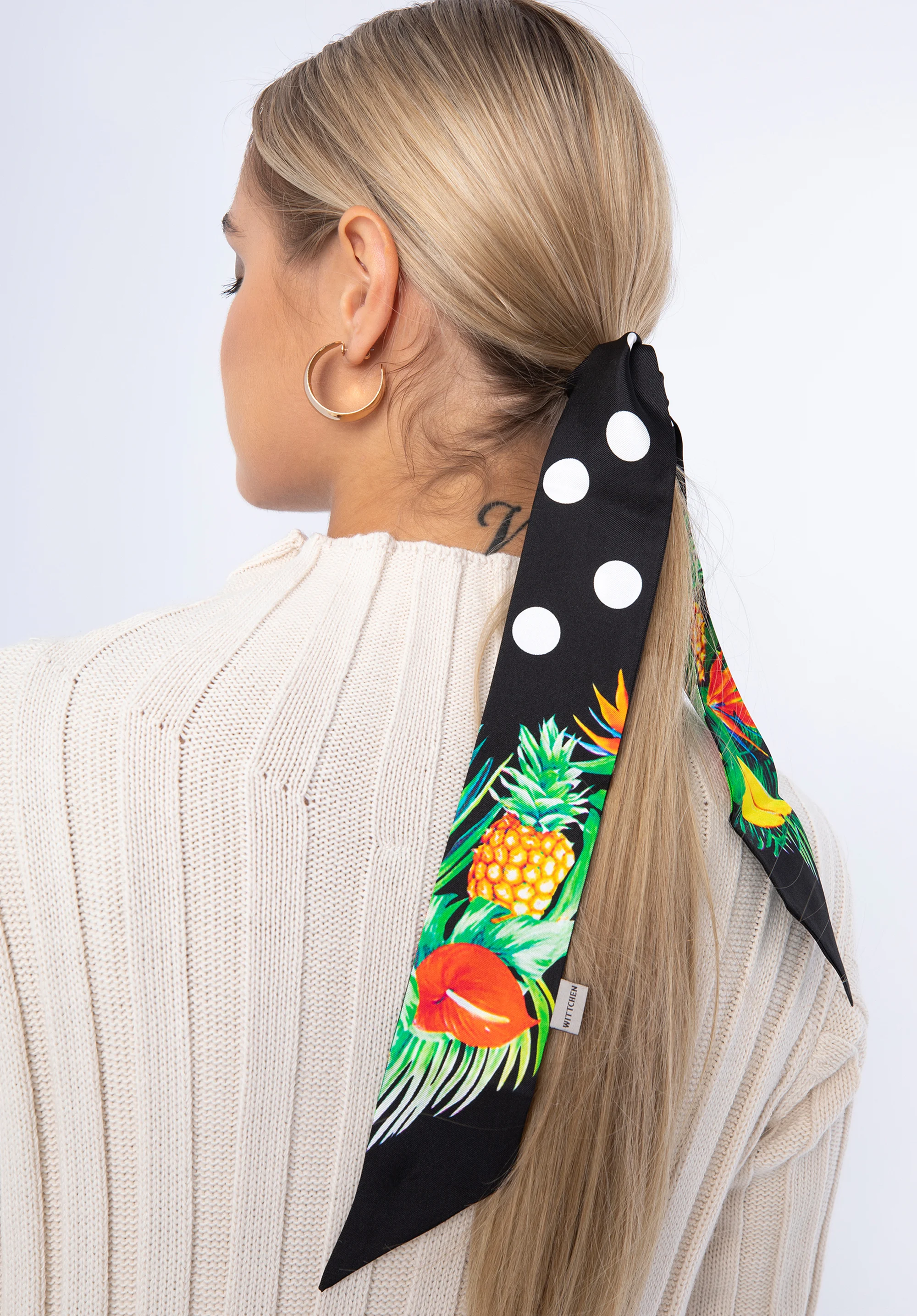 Damska apaszka twilly z jedwabiu