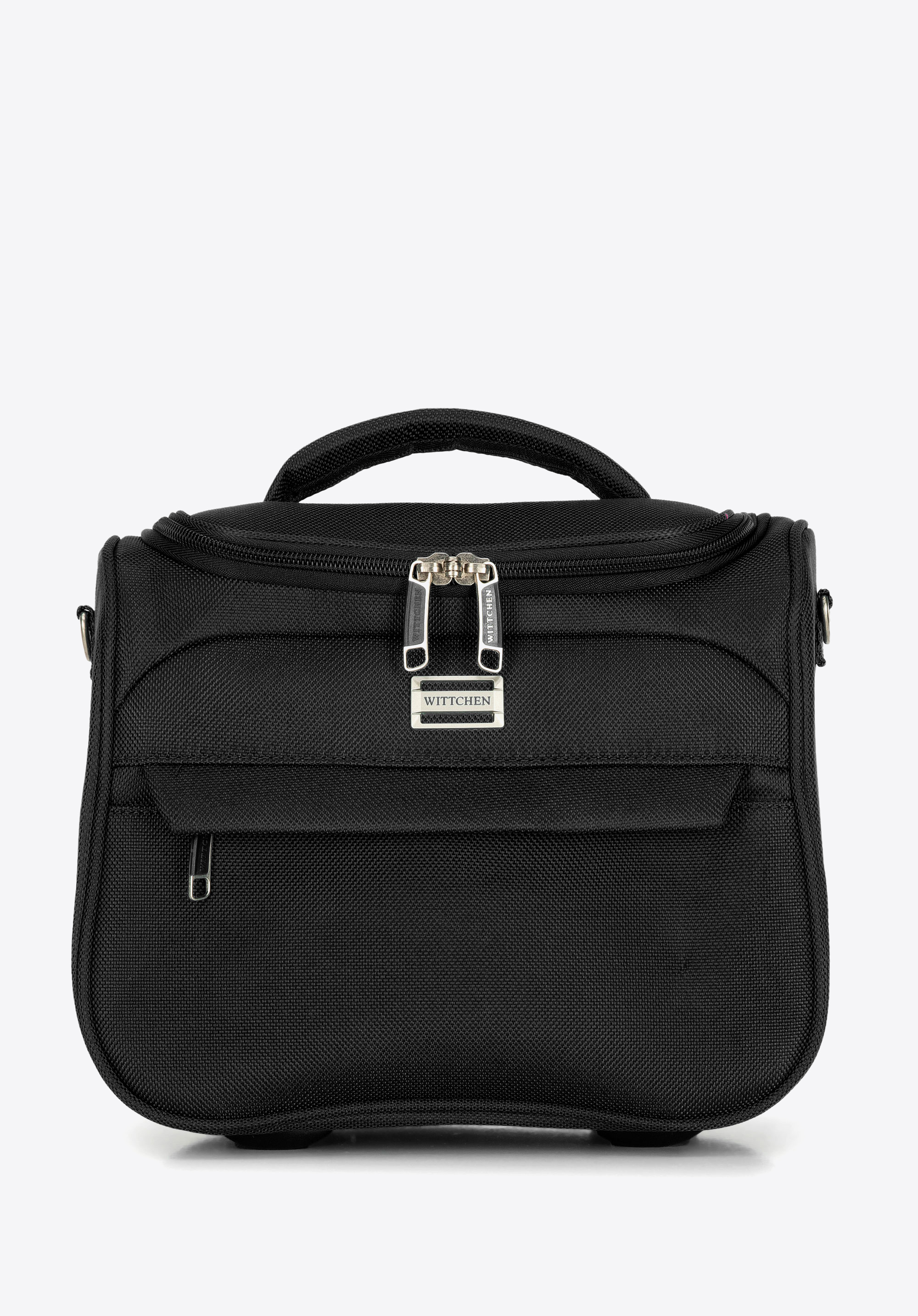 Mała walizka miękka jednokolorowa