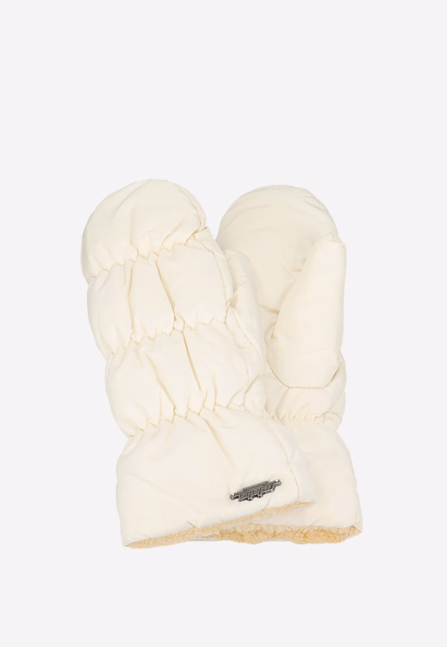 RELAKS beżowe ocieplane rękawiczki z jednym palcem