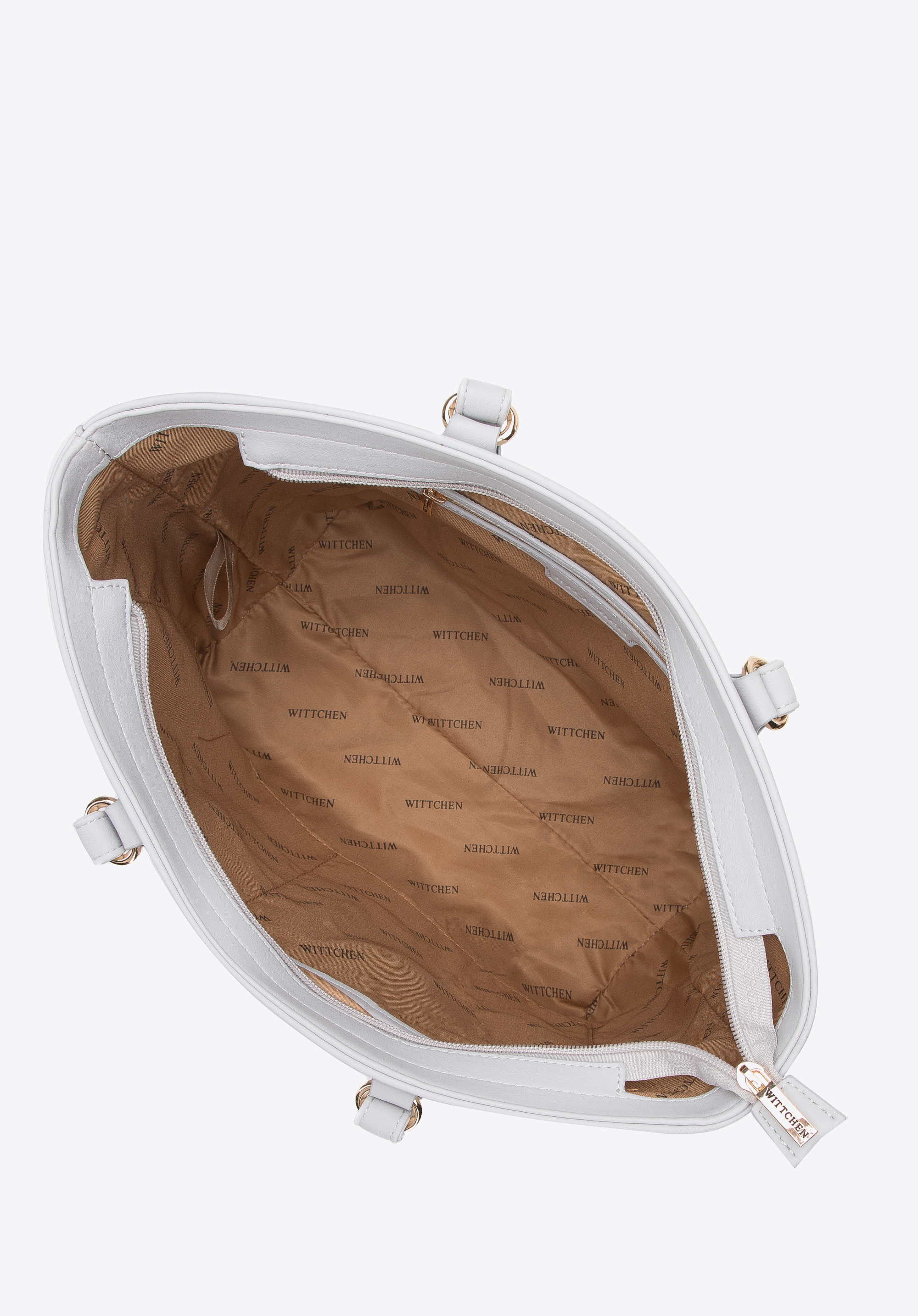 Damska shopperka z łańcuchem na przodzie