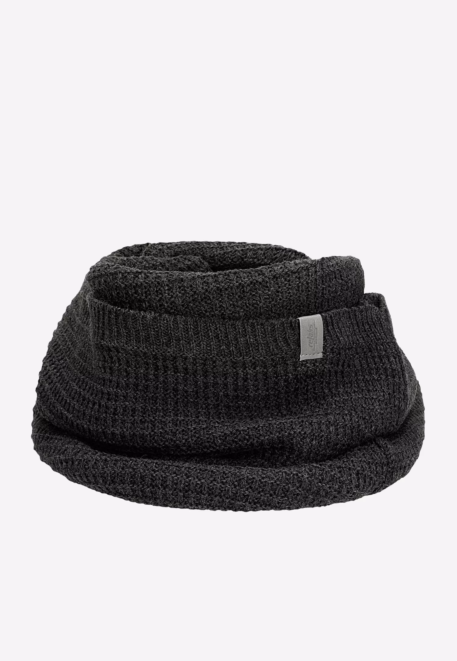 Popielaty komplet RELAKS czapka + komin