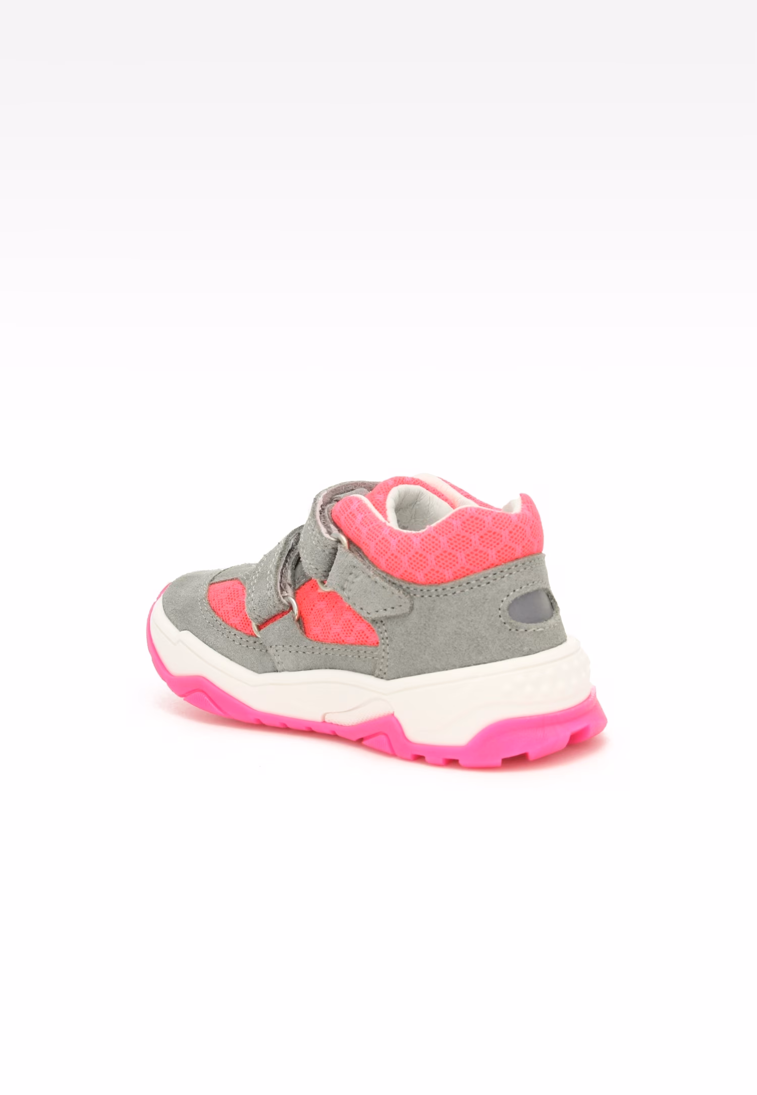 Sneakers BARTEK 11131011, dla dziewcząt, szaro-różowy