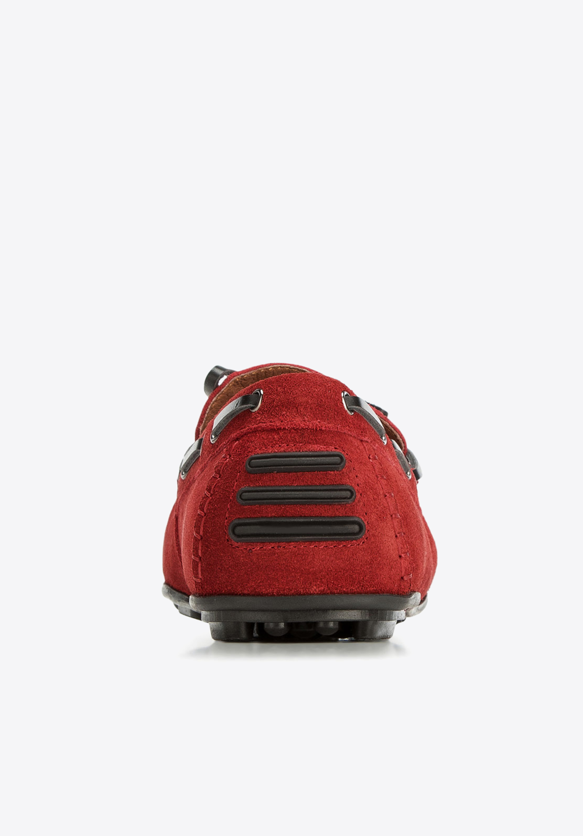 Męskie mokasyny z nubukowe ze sznurowaniem