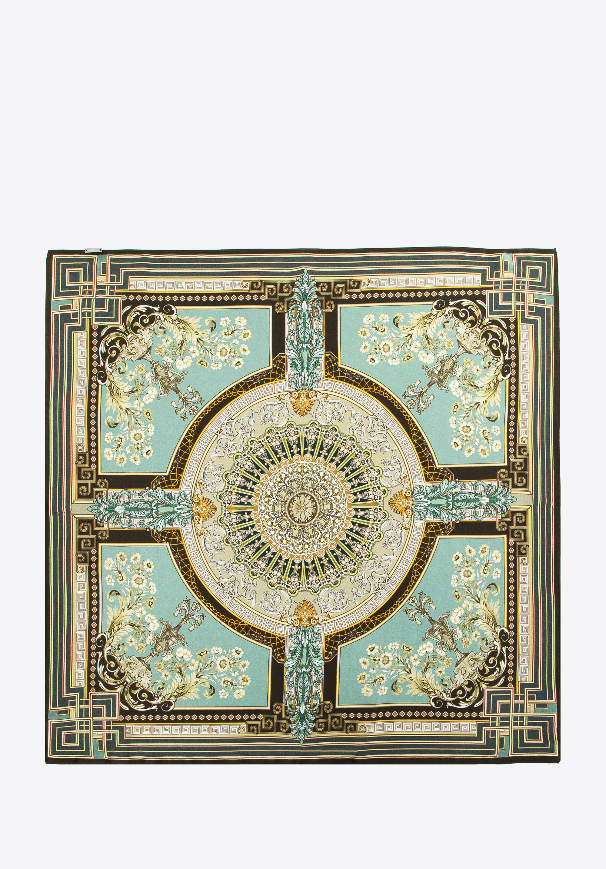 Damska chusta jedwabna we wzory duża