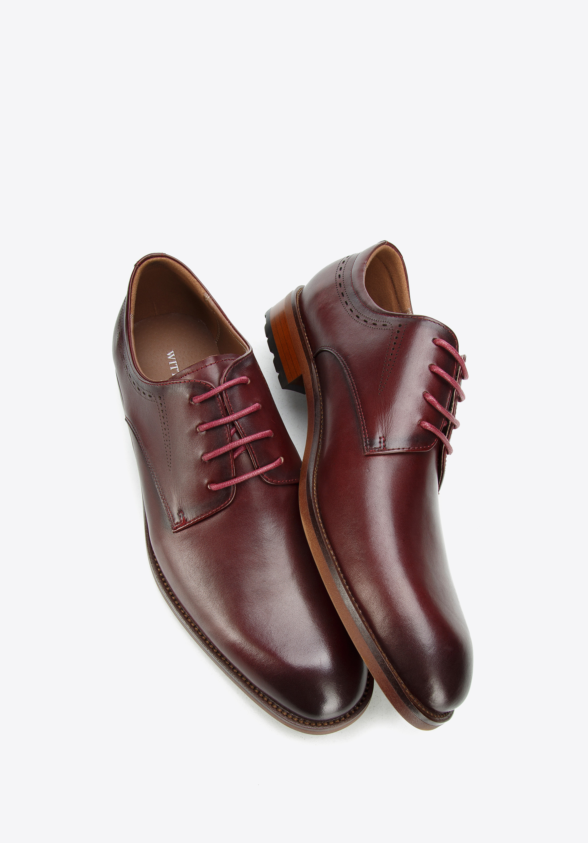 Buty do garnituru skórzane proste