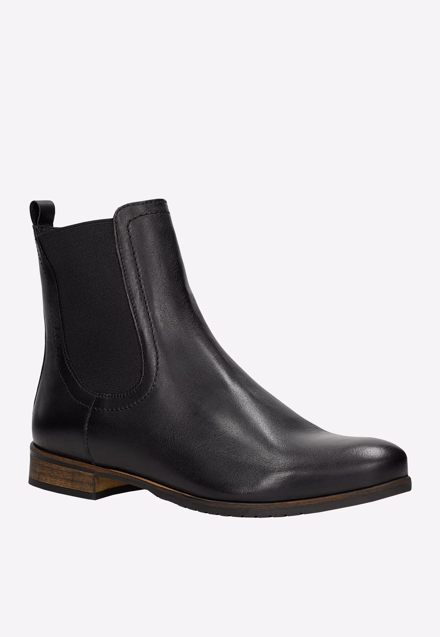 Wysokie skórzane sztyblety damskie w brązowym kolorze