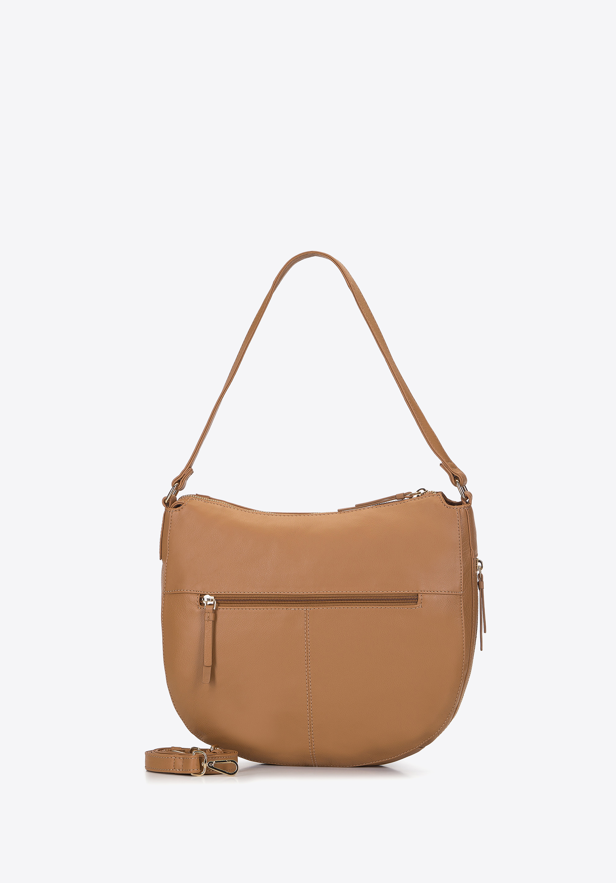 Torba worek ze skóry zaokrąglona